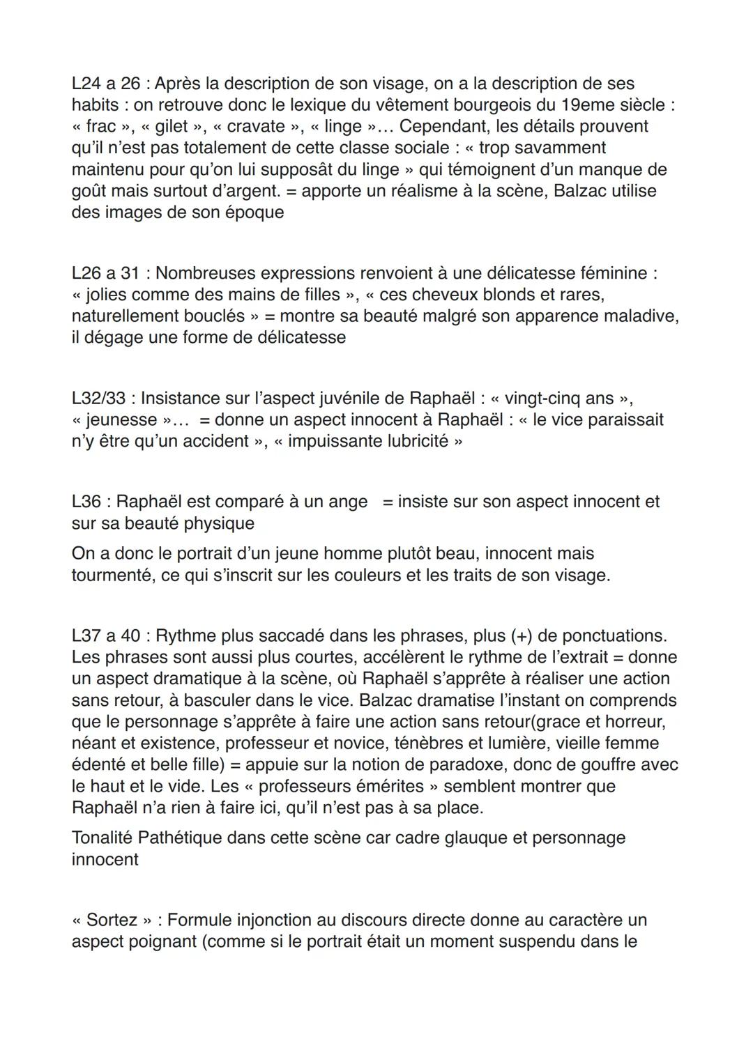 BAC 15 - Portrait de Raphaël (1151 a 190 p 21-22)
Intro:
Ce texte est extrait de La Peau de chagrin, écrit par Balzac en 1830. Balzac est un