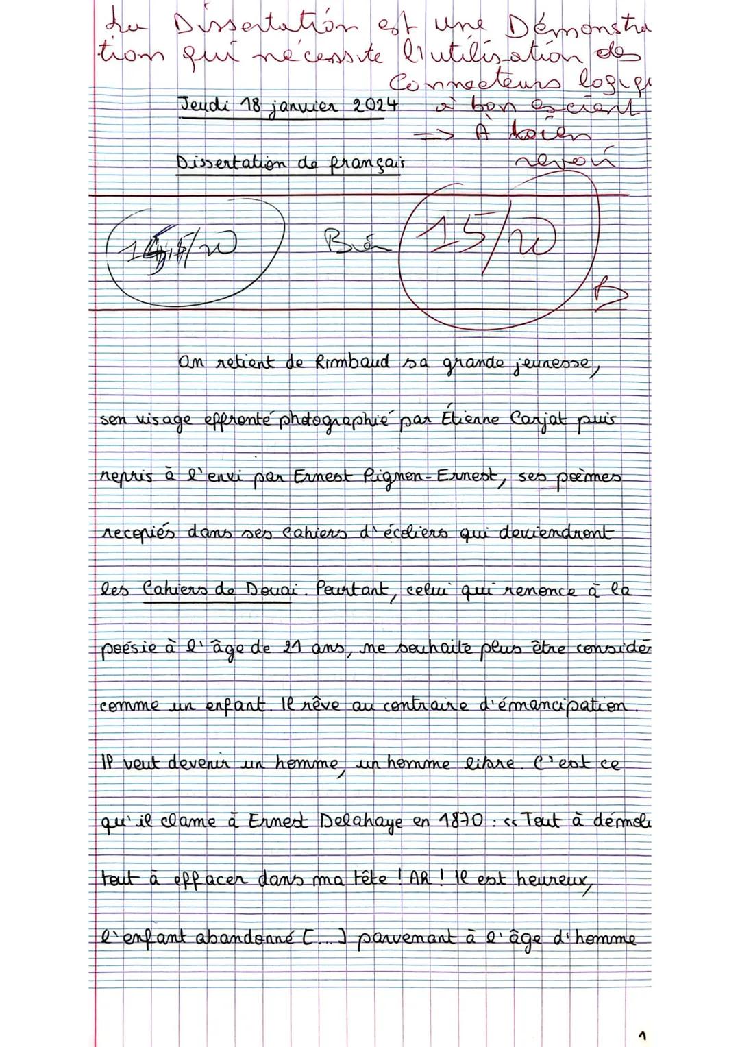 du Dissertation est une Démonstra
trom qui nécessite l'utilisation des
Connecteurs logge
Jeudi 18 janvier 2024
a bon scient
Dissertation de