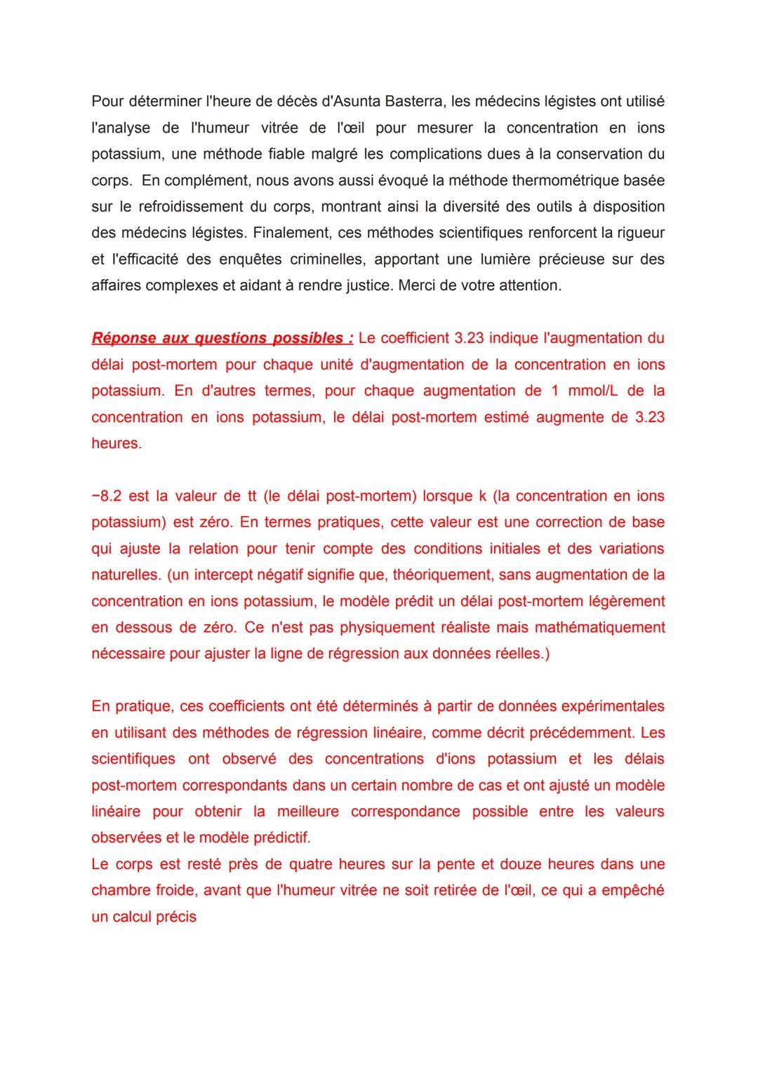 Comment les médecins légistes ont-ils déterminé l'heure de décès d'Asunta
Basterra ?
Introduction: Bonjour, aujourd'hui, je vous propose de