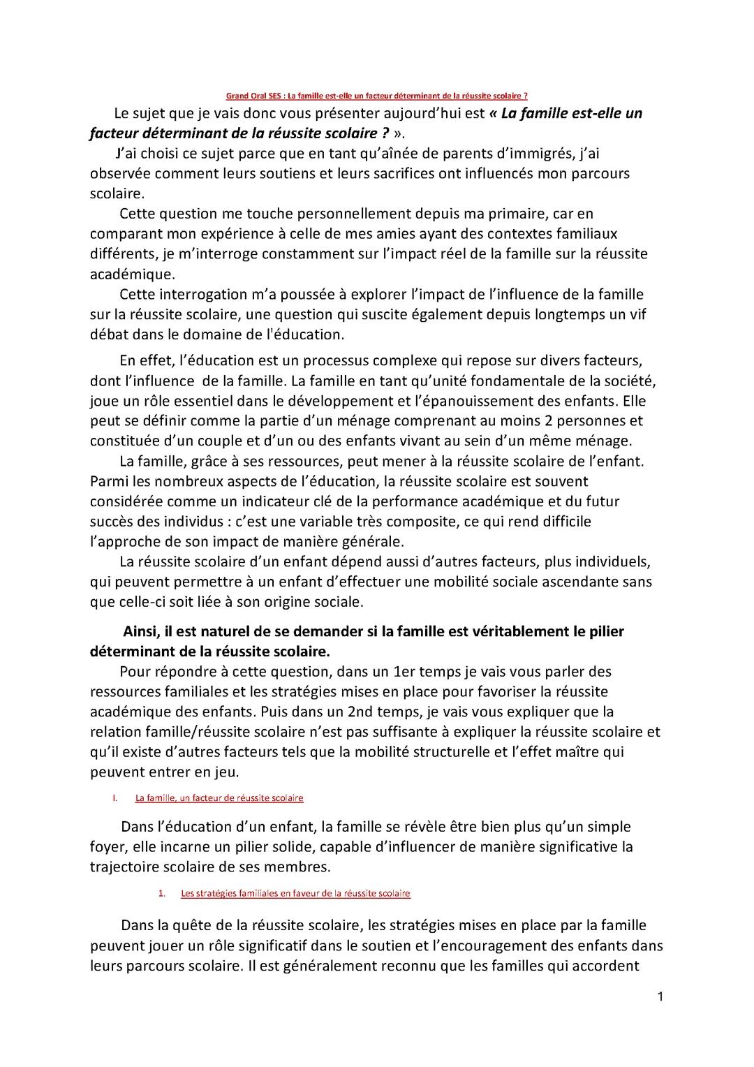 Grand Oral SES