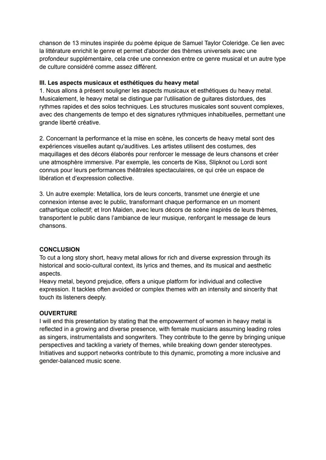 # GRAND ORAL - SPE LLCER ANGLAIS "Comment le heavy metal permet-il de s'exprimer ?"
Nous allons aujourd'hui analyser le genre musical du he