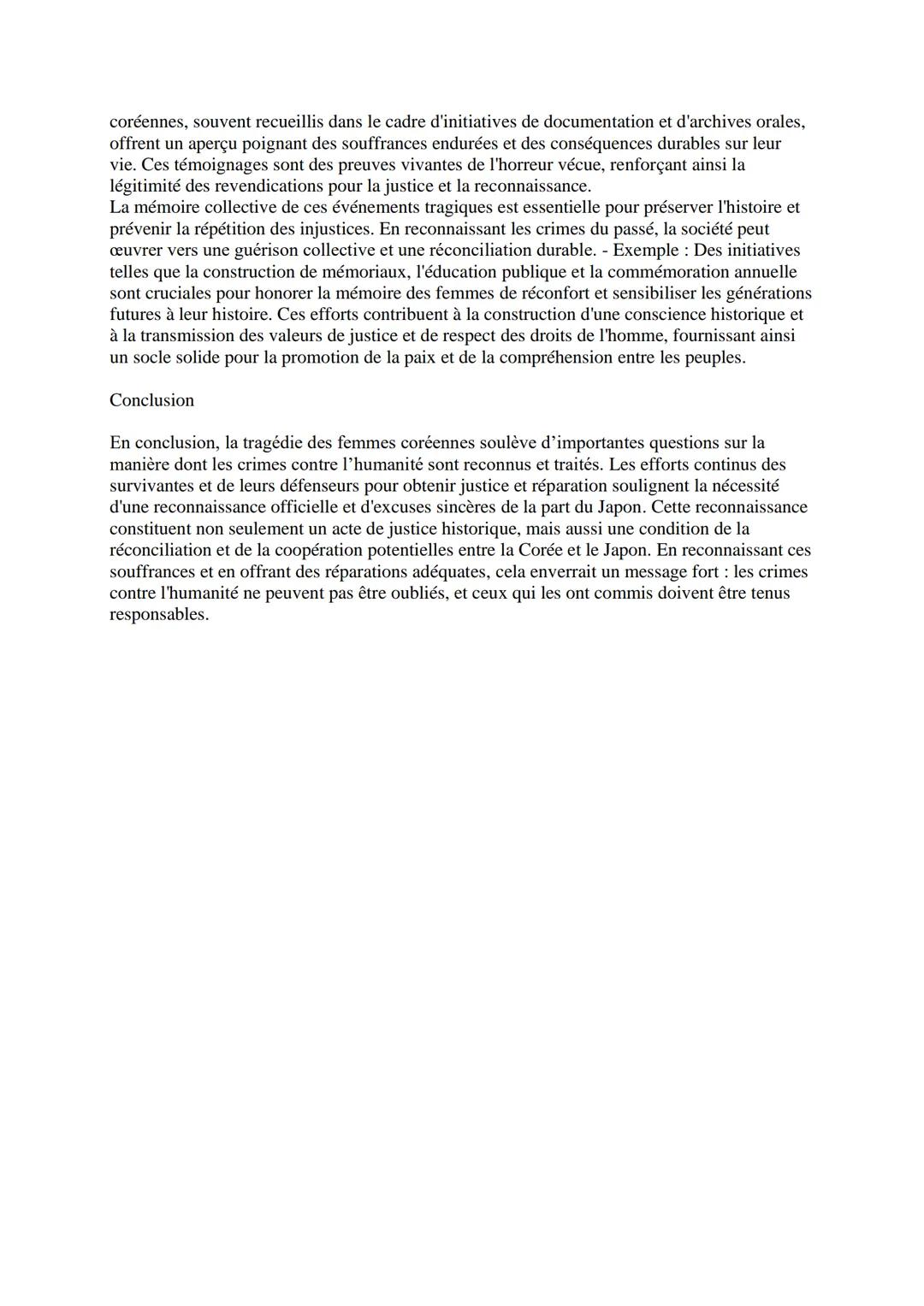 Les femmes de réconfort coréennes pendant l'occupation japonaise
Les femmes de réconfort coréennes ont vécu une histoire marquée par l'explo
