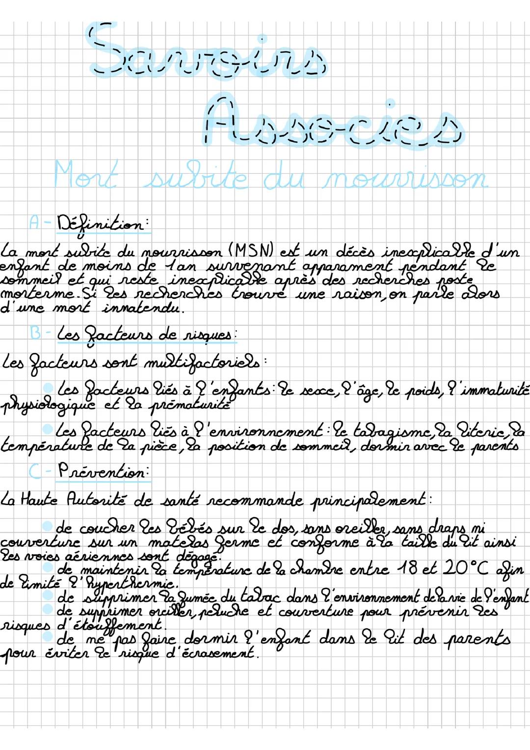 Mort subite du nourrisson