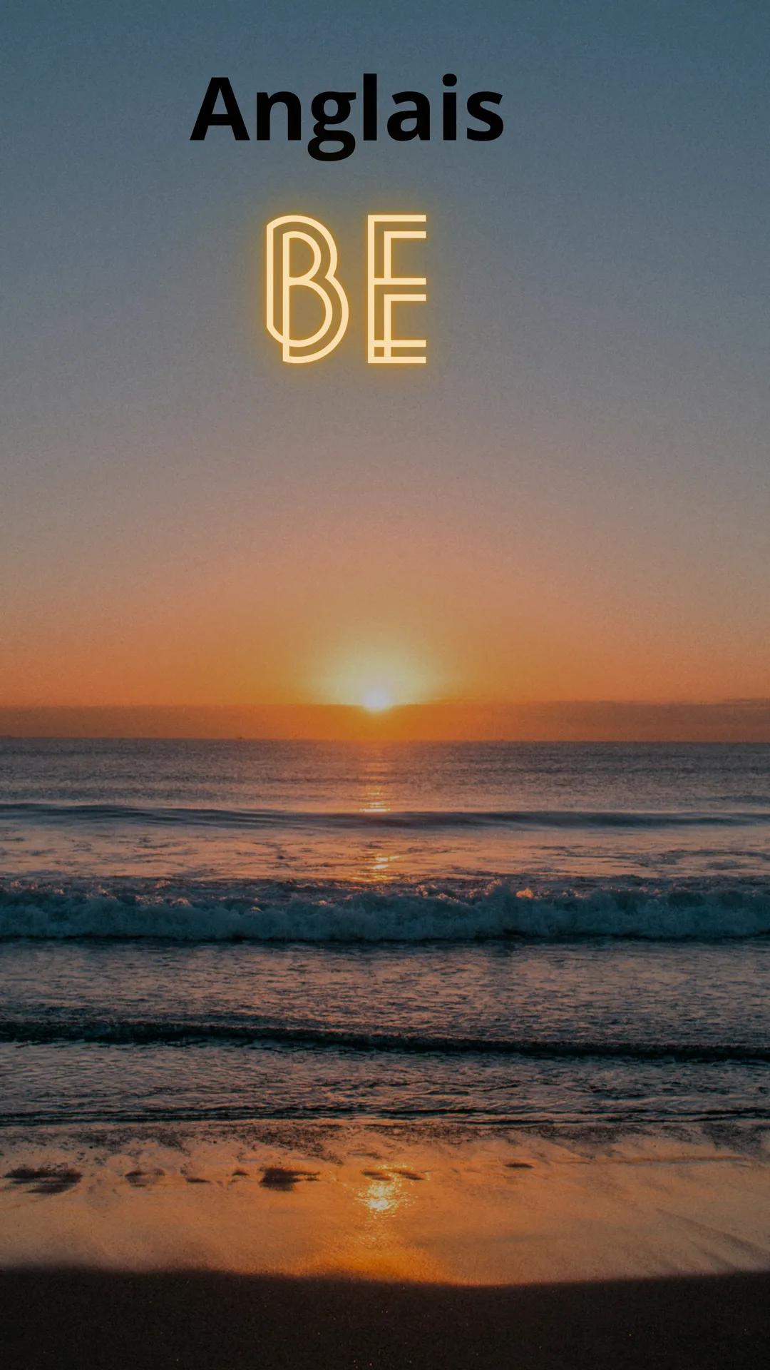 Anglais
BE Forme Interrogative:
Am I.........?
Are you.....?
Is he .........?.
Is she.........?
Is it............?
Are we.......?
Are you...