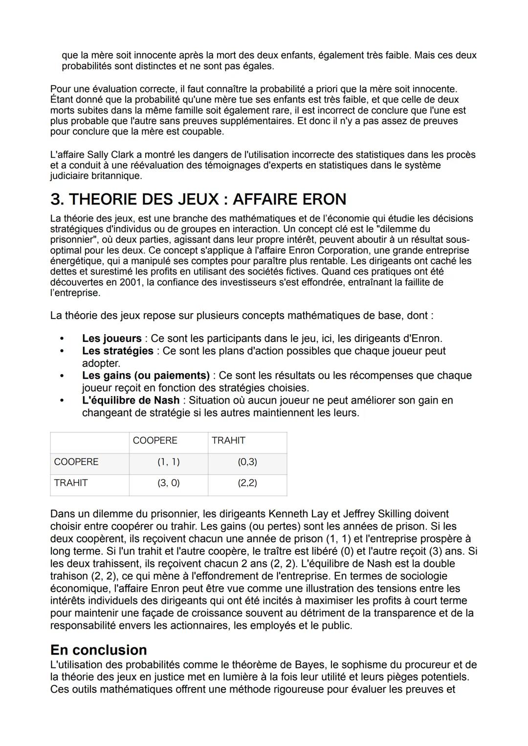 COMMENT LES MATHS
INFLUENCE LA JUSTICE?
INTRODUCTION:
Mesdames et messieurs du jury, merci de m'accorder votre attention. J'aimerai voir ave