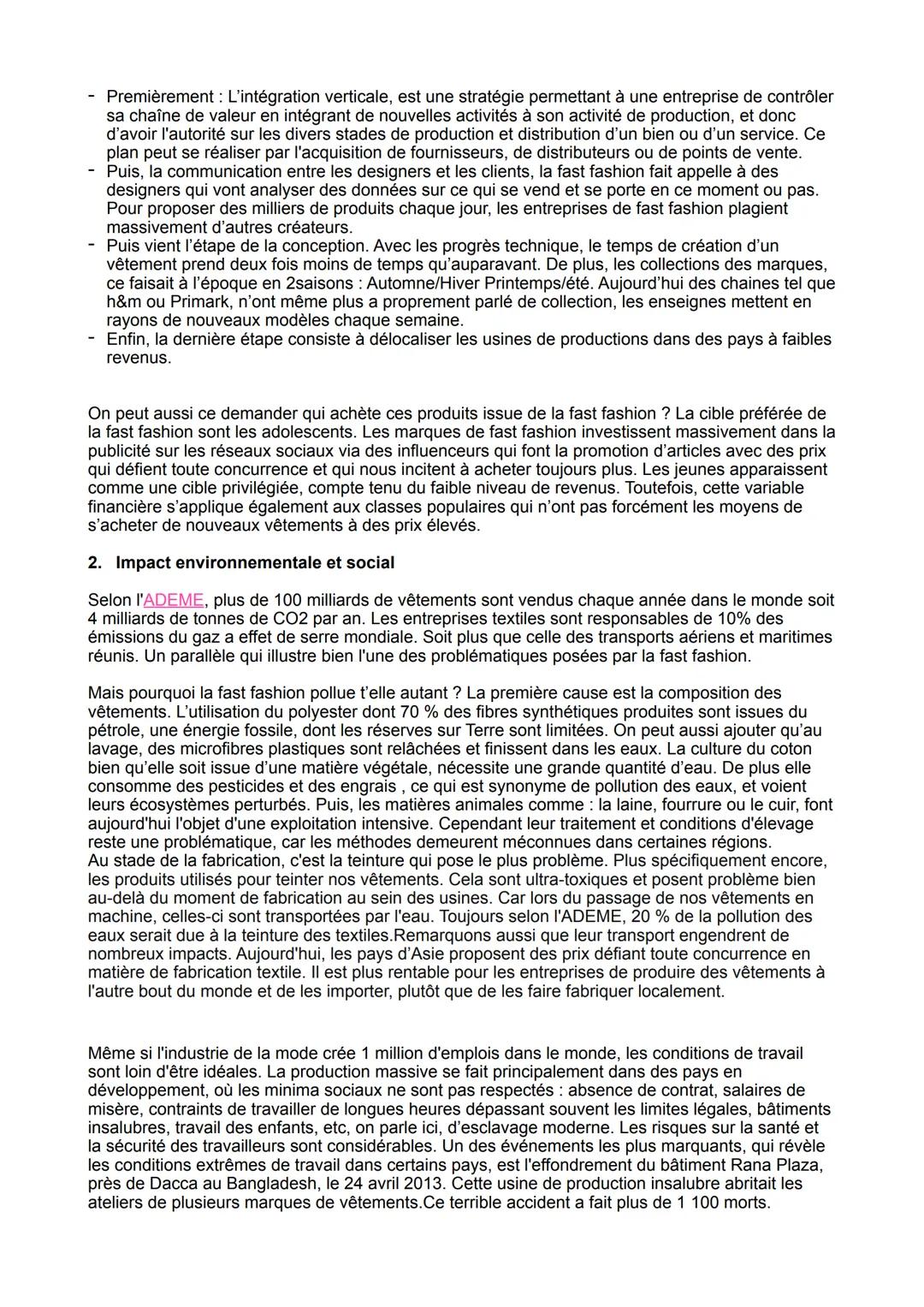 L'IMPACT DU PRET A PORTER SUR
L'ENVIRONNEMENT ET LE PLAN
SOCIAL.
Quel est l'impact social et environnemental de la fast fashion, quelles alt