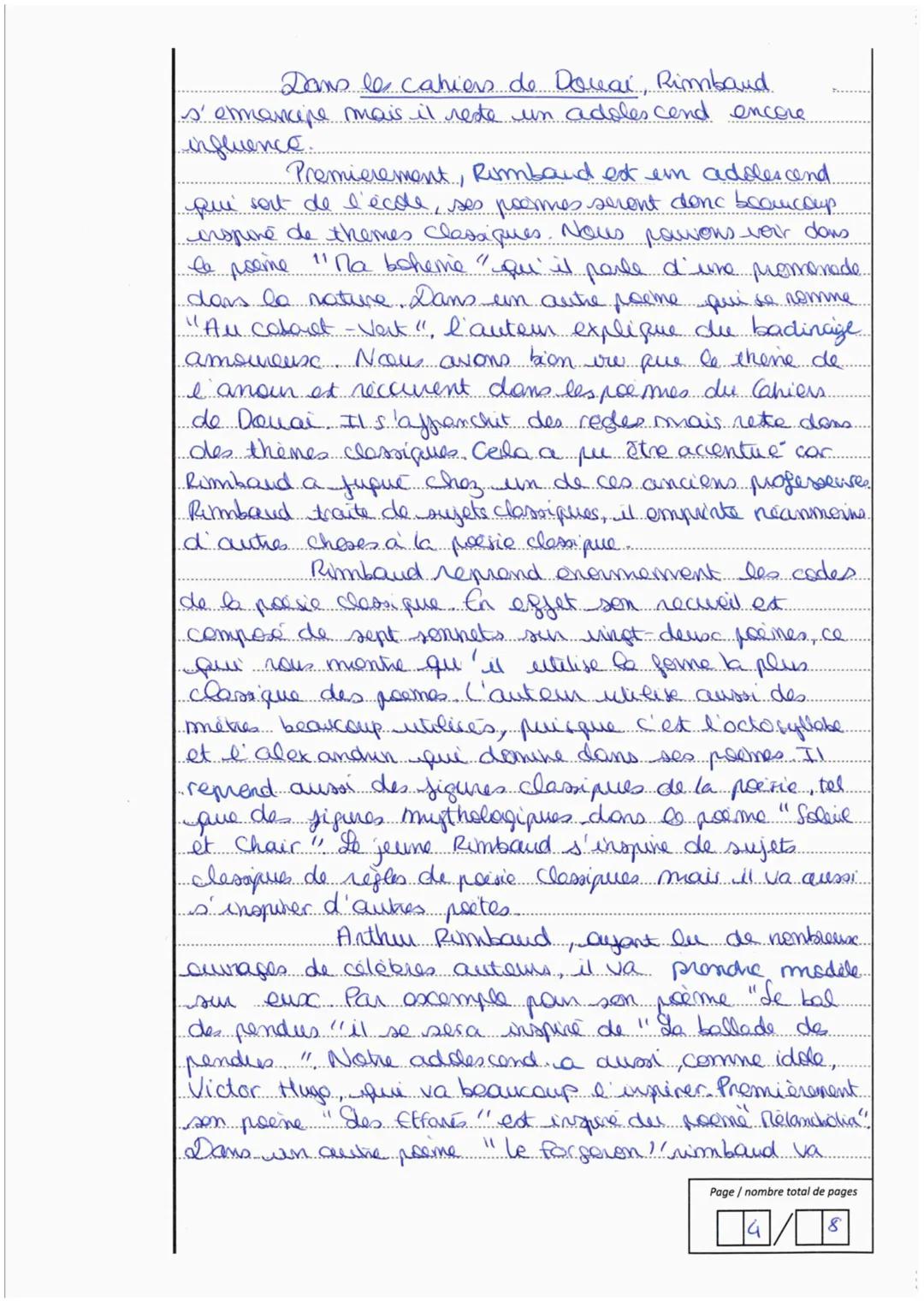 Ribers gale
REPUBLIQUE FRANÇAISE
MINISTÈRE
DE L'ÉDUCATION
NATIONALE
COPIE
ÉPREUVES ANTICIPÉES DU
BACCALAURÉAT
Copie
Nombre de page(s)
8
Nota