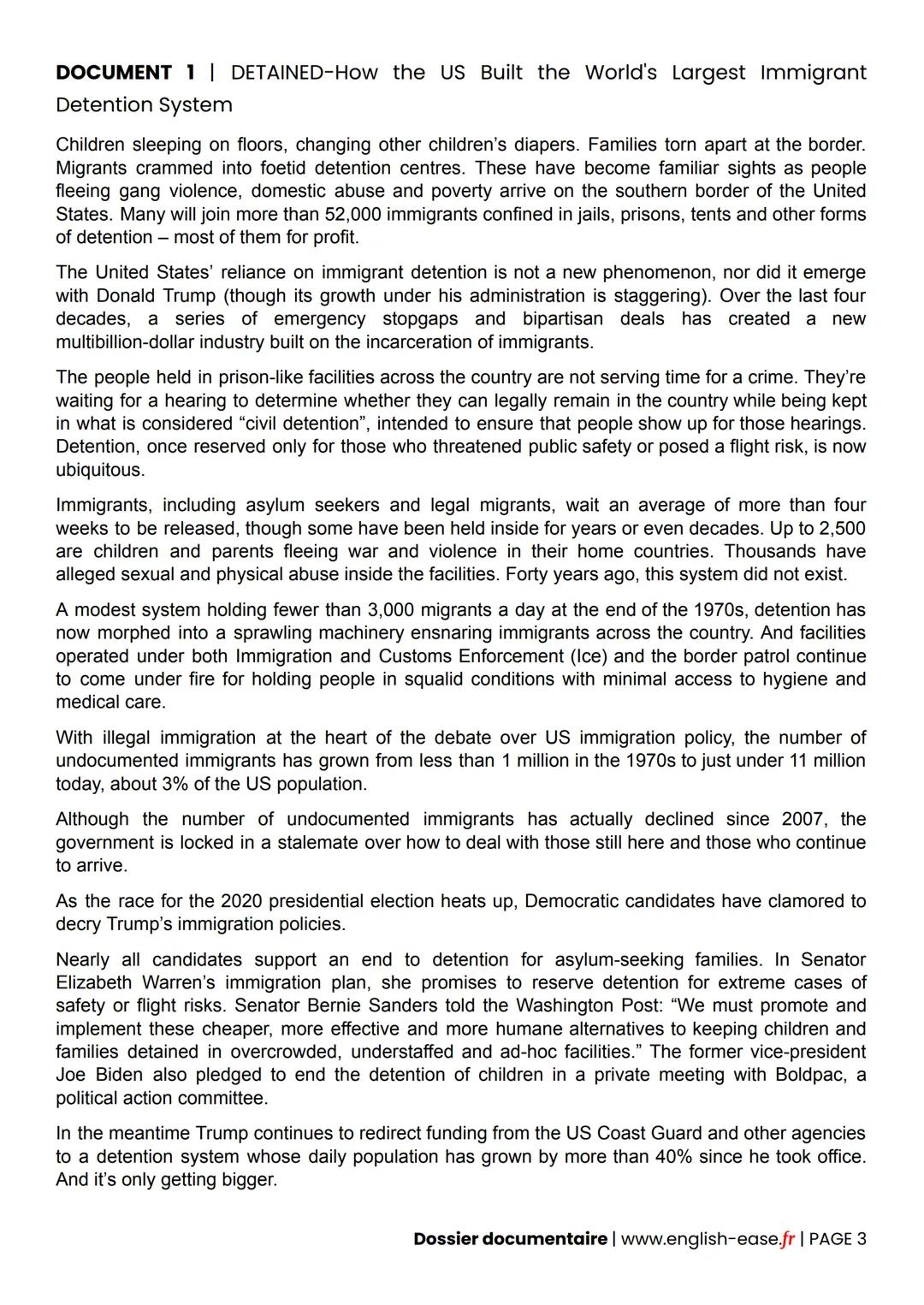 LLCE - Anglais Monde Contemporain (AMC)
Dossier documentaire pour l'Épreuve orale
Dossier créé et publié par www.english-ease.fr
First Name