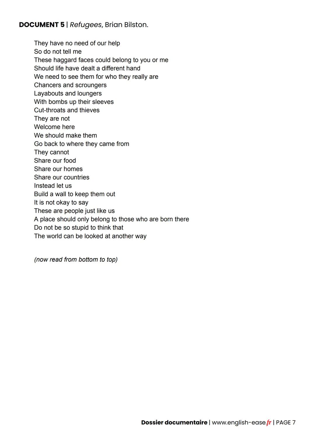 LLCE - Anglais Monde Contemporain (AMC)
Dossier documentaire pour l'Épreuve orale
Dossier créé et publié par www.english-ease.fr
First Name