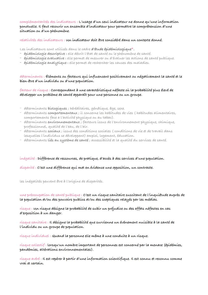 ST2S
sanitaire
définition :
santé selon l'OMS: La santé est un état de complet bien-être physique, mental et social, et ne
consiste pas seul