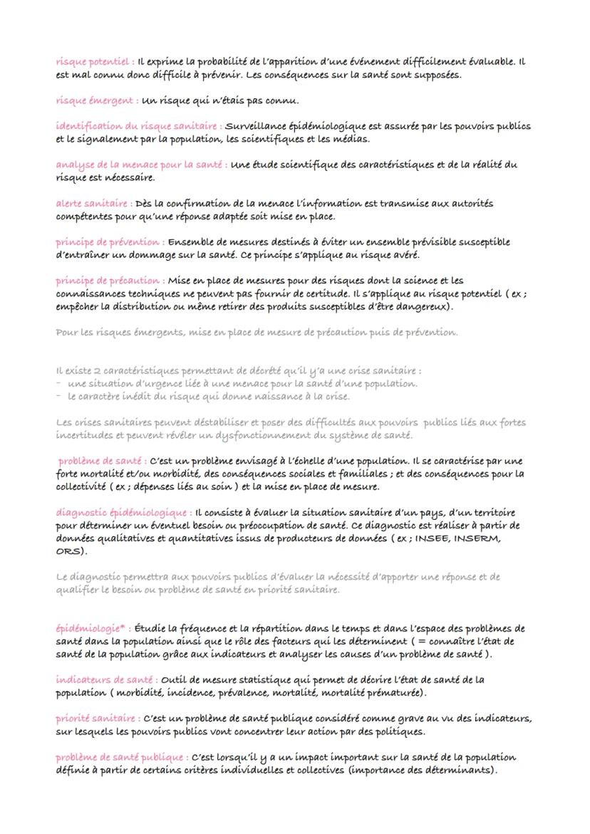 ST2S
sanitaire
définition :
santé selon l'OMS: La santé est un état de complet bien-être physique, mental et social, et ne
consiste pas seul