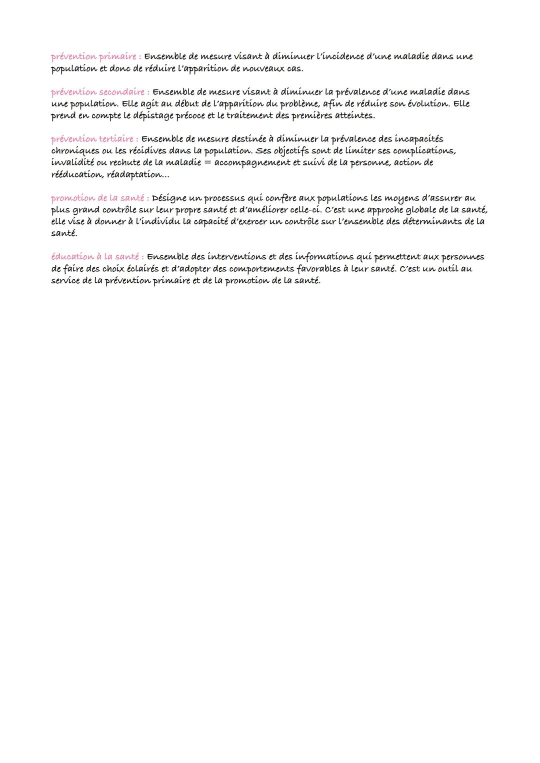 ST2S
sanitaire
définition :
santé selon l'OMS: La santé est un état de complet bien-être physique, mental et social, et ne
consiste pas seul
