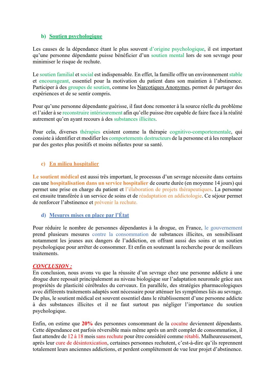 GRAND ORAL SVT:
Sur quoi repose la réussite d'un sevrage chez une personne addicte à une drogue dure?
INTRO:
Il nous est tous déjà arrivé de