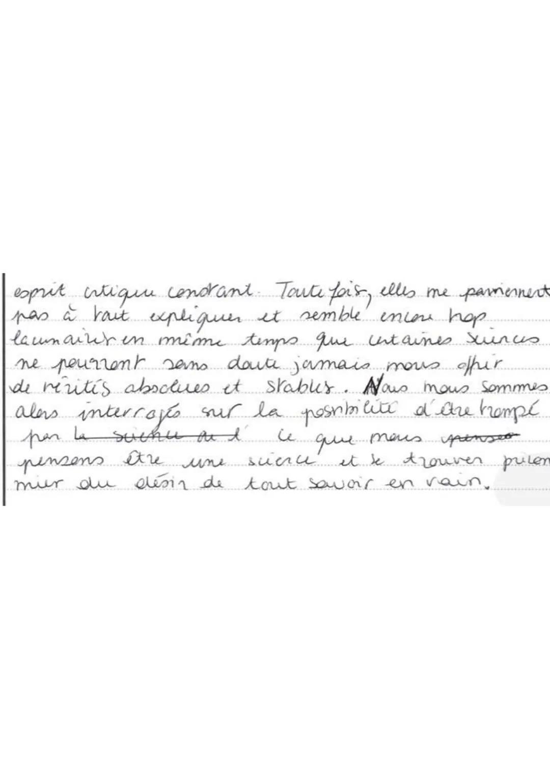Sujet 1.
a
avances
lustre
La science a commu de
grandes
et s'est épris d'um ride significatif celui de
comprendre le monde et d'en décéler l