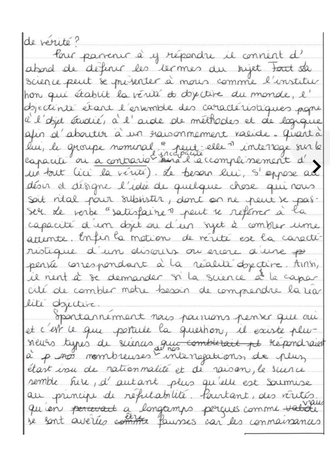 Sujet 1.
a
avances
lustre
La science a commu de
grandes
et s'est épris d'um ride significatif celui de
comprendre le monde et d'en décéler l
