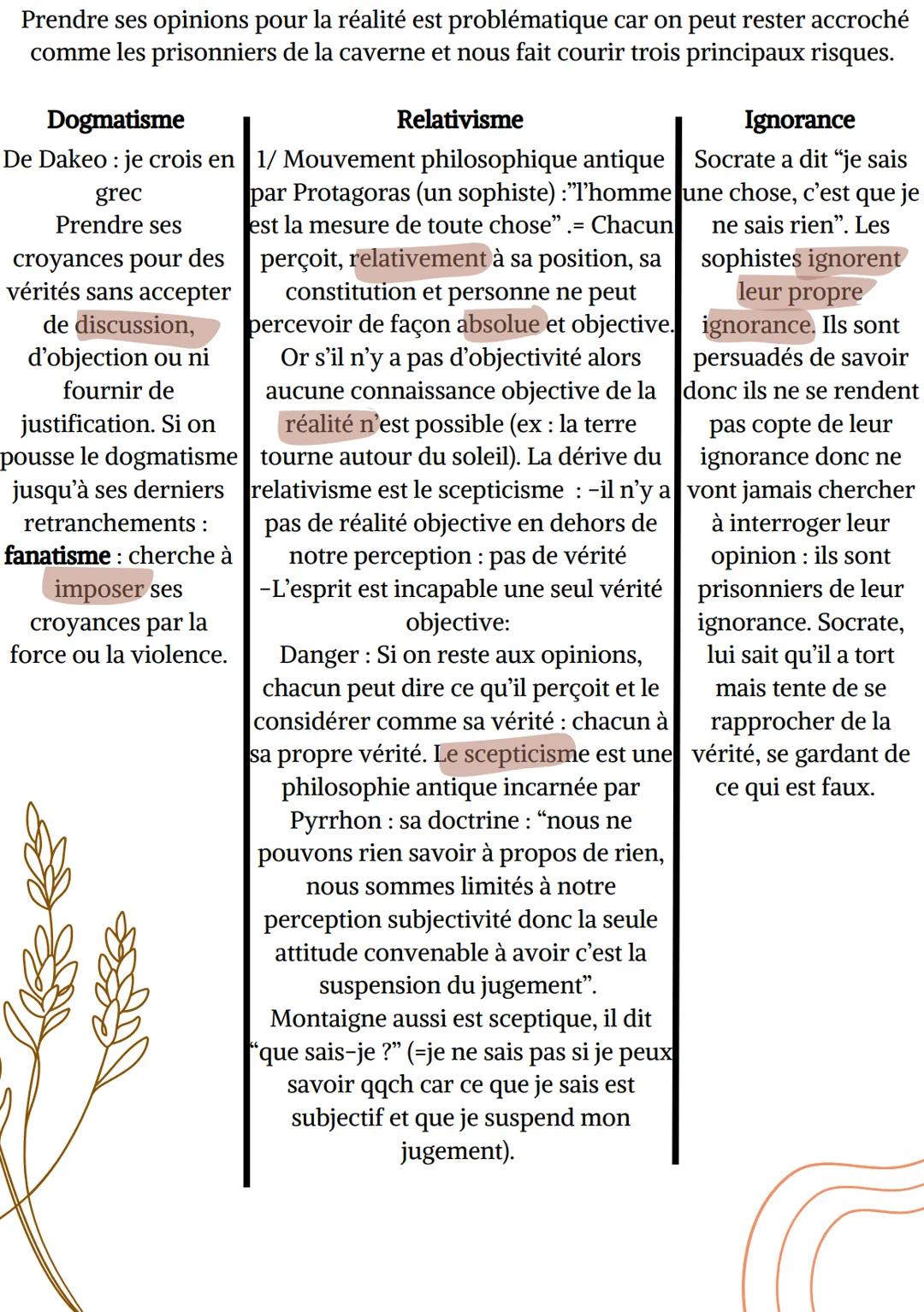 # CHAPITRE 1 : QUE VAUT NOS PERCEPTIONS DE
LA VERITE?
On pense que nous connaissons le monde qui nous entoure alors que nos
perceptions son