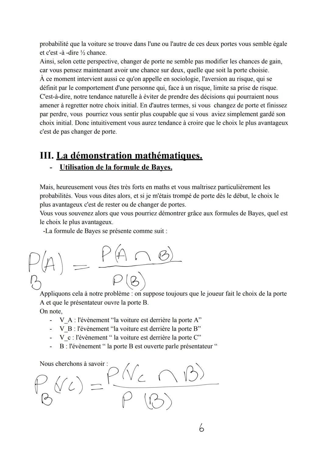 # Grand oral Maths.
Sujet : Pourquoi ne faut-il pas toujours suivre notre intuition ? Le paradoxe
de Monty Hall"
Sommaire:
I. Introductio