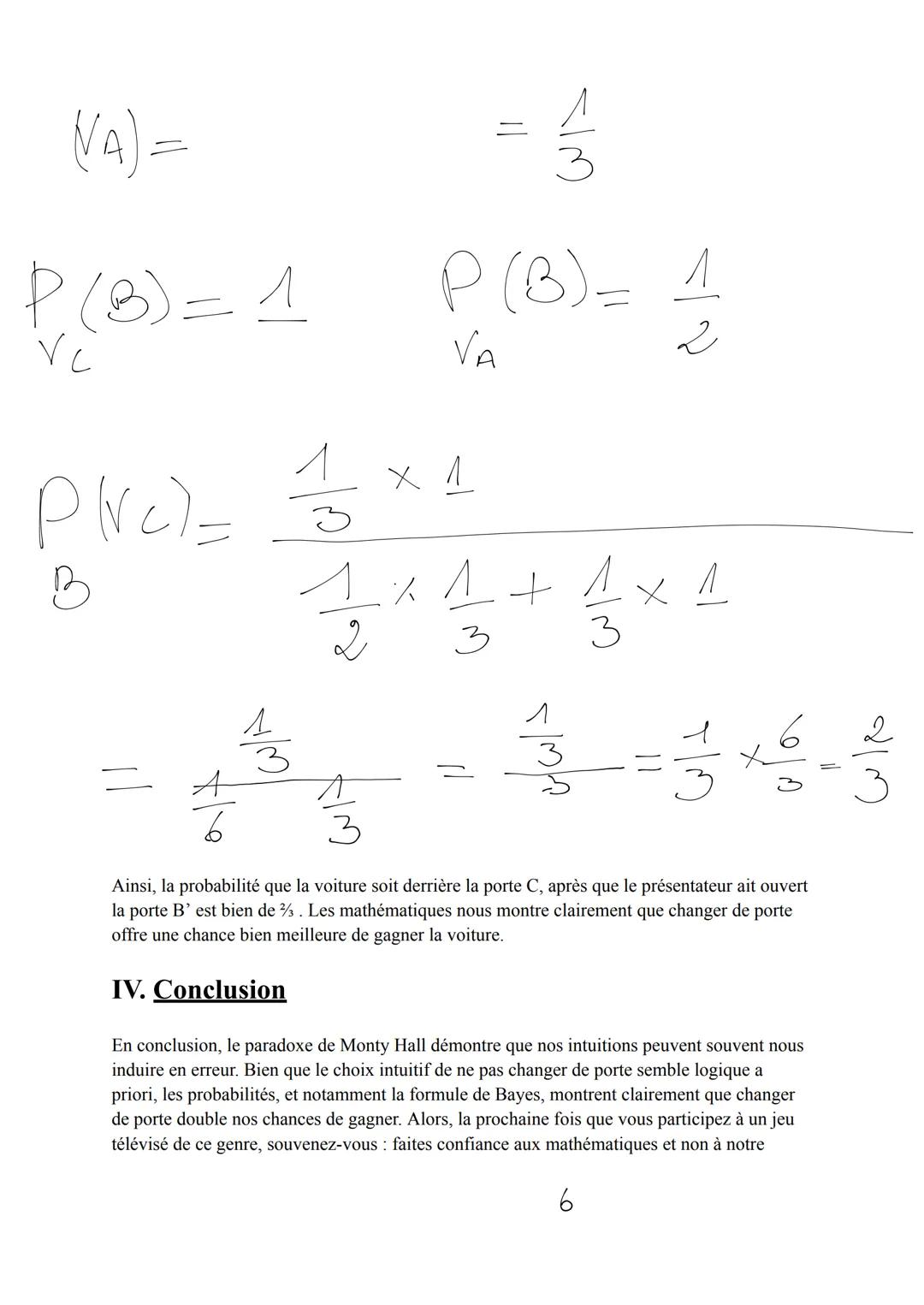 # Grand oral Maths.
Sujet : Pourquoi ne faut-il pas toujours suivre notre intuition ? Le paradoxe
de Monty Hall"
Sommaire:
I. Introductio