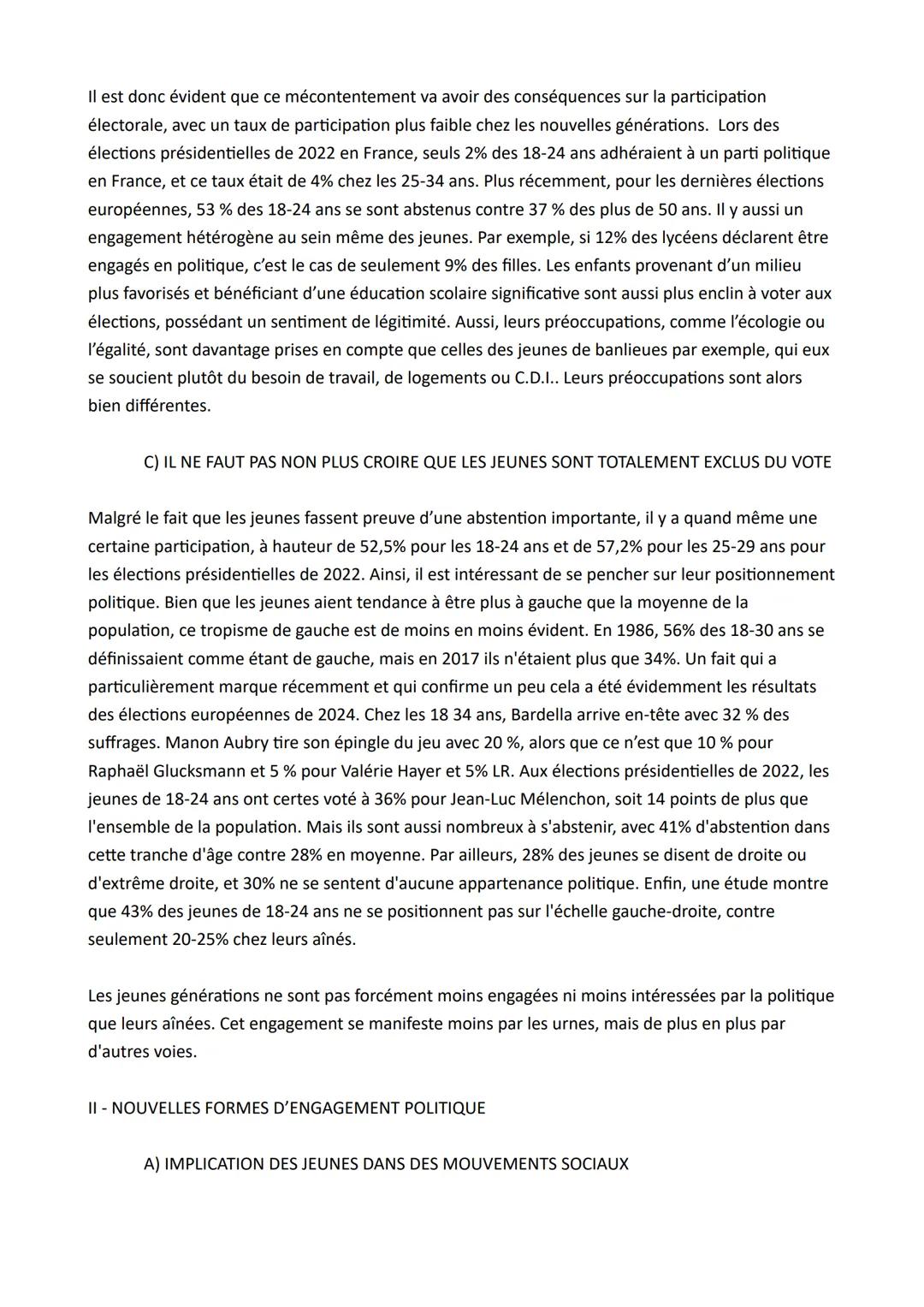 # SUJET: LES JEUNES ET L'ENGAGEMENT POLITIQUE: LE DIVORCE ?
INTRODUCTION:
Je suis ici aujourd'hui pour vous proposez une analyse du compor