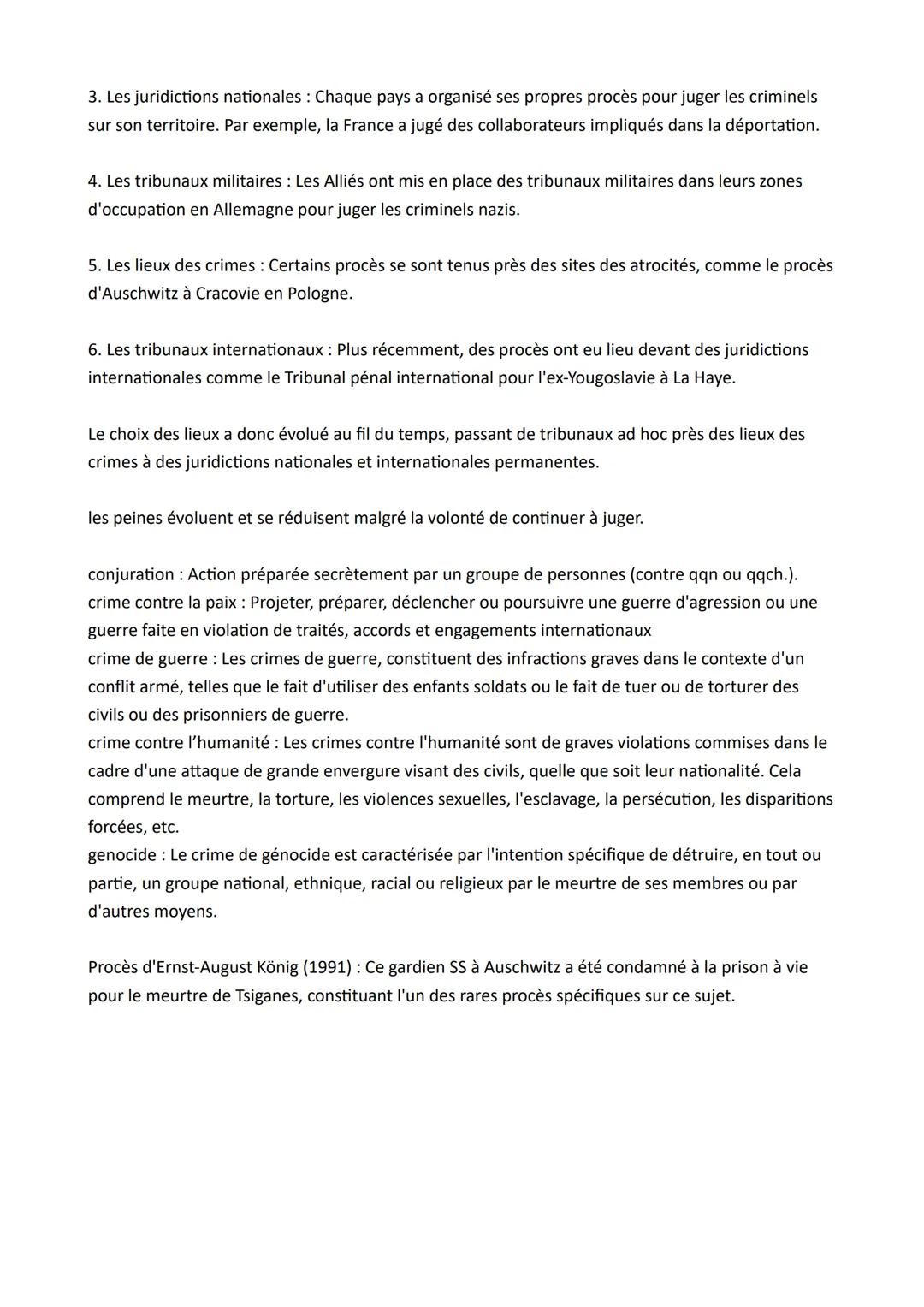 # SUJET: COMMENT LES PROCÈS DU GÉNOCIDE DES JUIFS ET DES TSIGANES ONT PERMIS DE
L'INSCRIRE DANS LA MÉMOIRE COLLECTIVE ?
INTRODUCTION:
Aprè