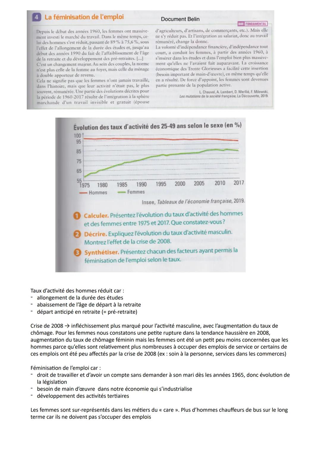 CHAPITRE 3 : COMMENT EST STRUCTURÉ LA SOCIÉTÉ FRANÇAISE ACTUELLE ?
HIERARCHIE : fait que l'on établie un classement, ici c'est l'organisatio