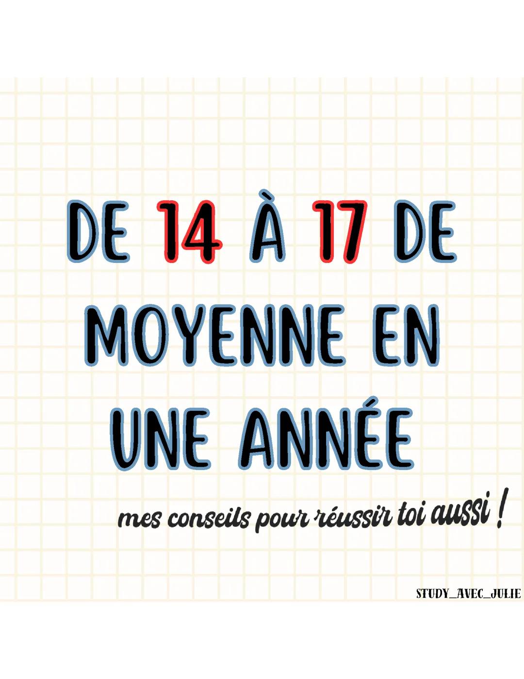 Augmenter sa moyenne générale