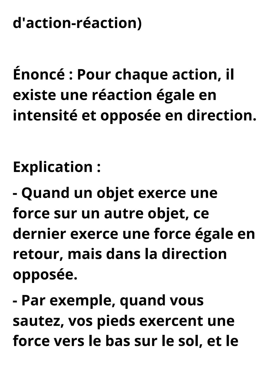 $\vec{F} = m\vec{a}$
Les Lois de Newton
Les lois de Newton sont trois
principes fondamentaux qui
décrivent le mouvement des
objets et sont