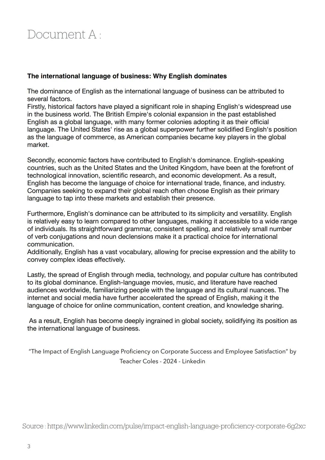 DOSSIER - ORAL AMC
LOVERGNE LOLA
TG4 - 2023-2024
Theme:
Knowledges, creations and innovations.
Focal area :
Production and circulation of kn
