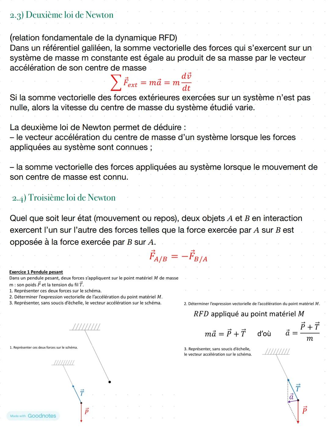 # Chapitre 9
# Mouvement d'un système
1) Cinématique du point
Cinématique: étude des mouvements indépendamment des causes qui les
produise