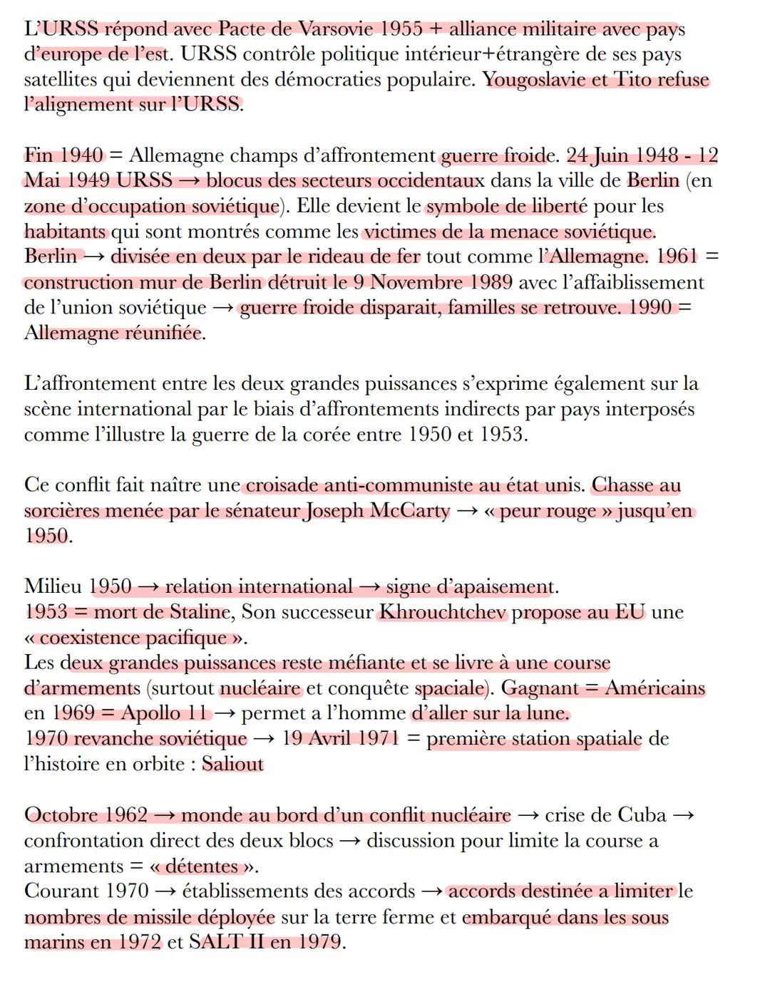 •
•
.
•
.
•
•
SÉQUENCE 1
Le jeu des puissance dans les relation internationales depuis 1945
DATES
1947 Indépendance de l'inde et du Pakistan