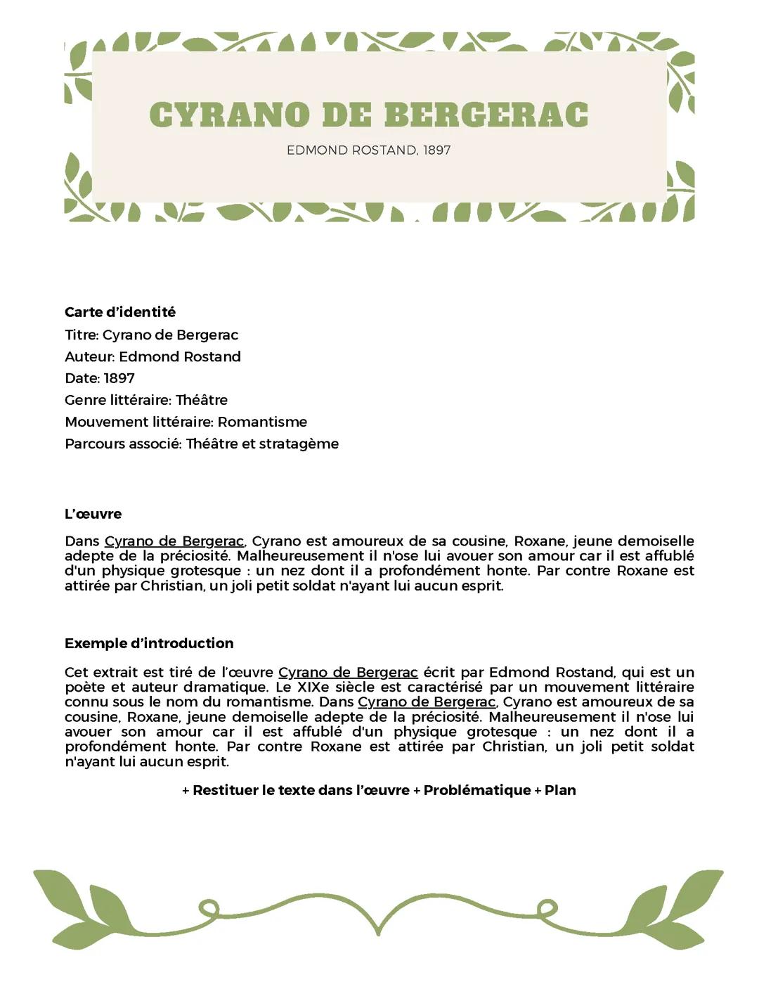 Cyrano de Bergerac, Edmond Rostand