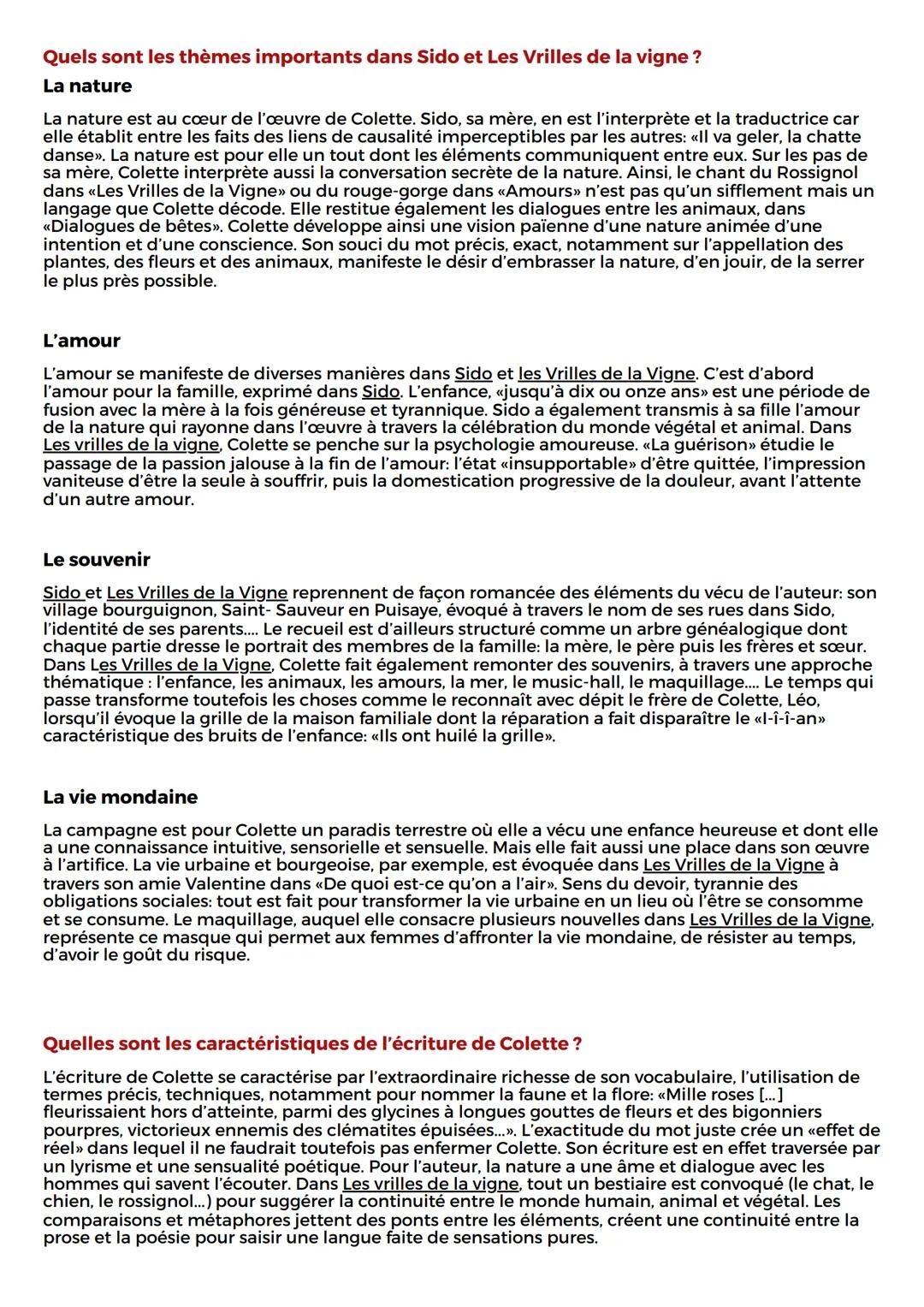 LES VRILLES DE LA VIGNES /
SIDO
Colette, 1908/1930
Carte d'identité
Titre: Les Vrilles de la Vigne / Sido
Auteur: Colette
Date: 1908/1930
Ge