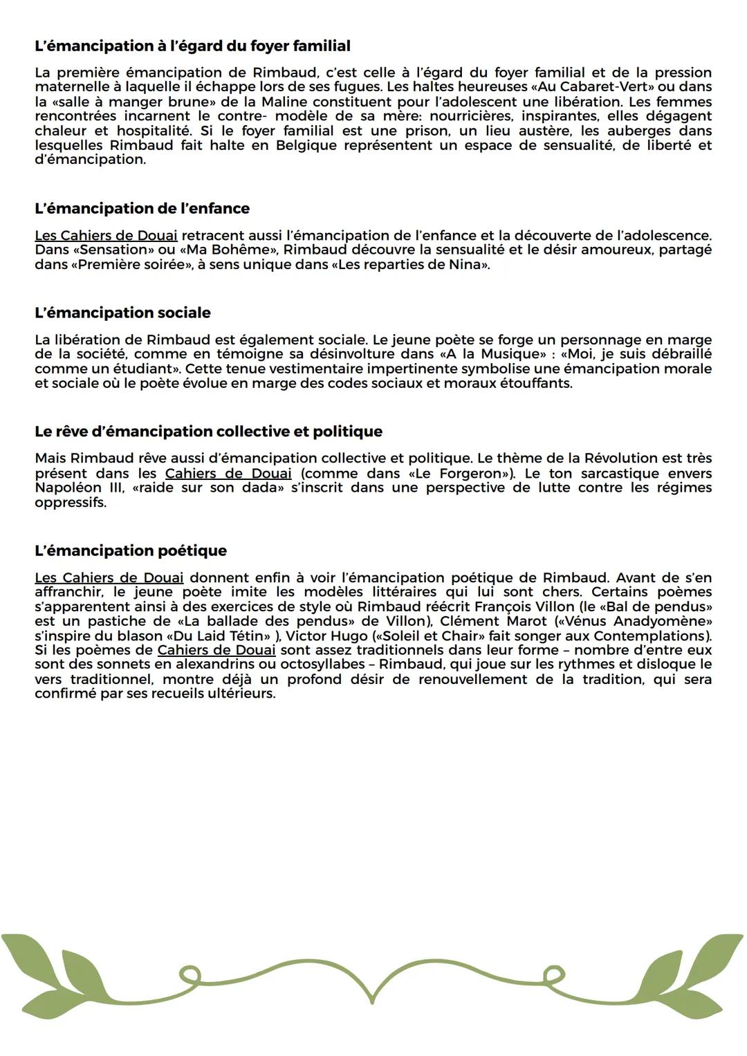 # LES CAHIERS DE DOUAI
ARTHUR RIMBAUD, 1895
Carte d'identité
Titre: Les Cahiers De Douai
Auteur: Artur Rimbaud
Date: 1895 (posthume)
G