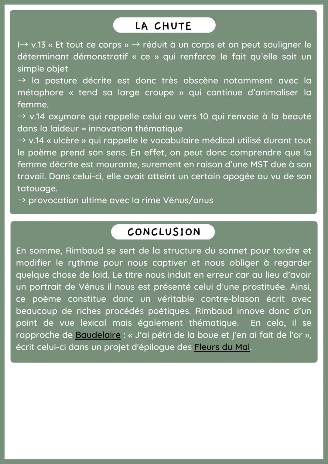 VENUS ANADYOMENE
ARTHUR RIMBAUD
INTRODUCTION
Élève surdoué et très cultivé sur la mythologie gréco-latine, Arthur
Rimbaud a gagné plusieurs