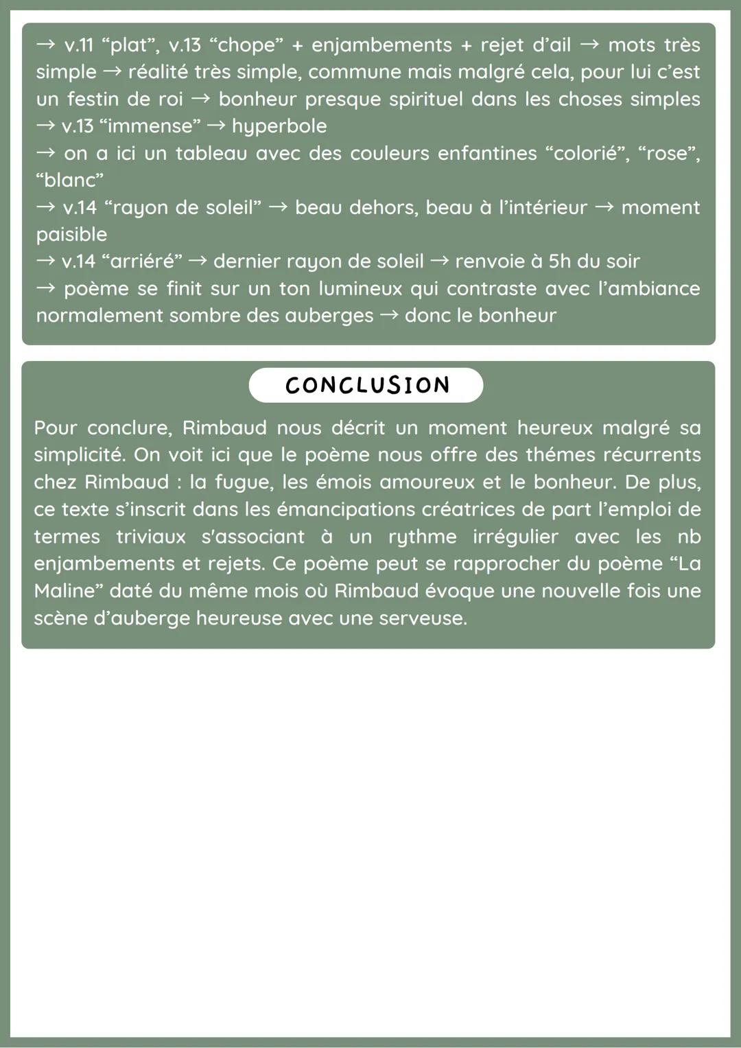 AU CABARET VERT
ARTHUR RIMBAUD
INTRODUCTION
Arthur Rimbaud écrivit les poèmes constituant les Cahiers de Douai
alors âgés de seulement 16 an