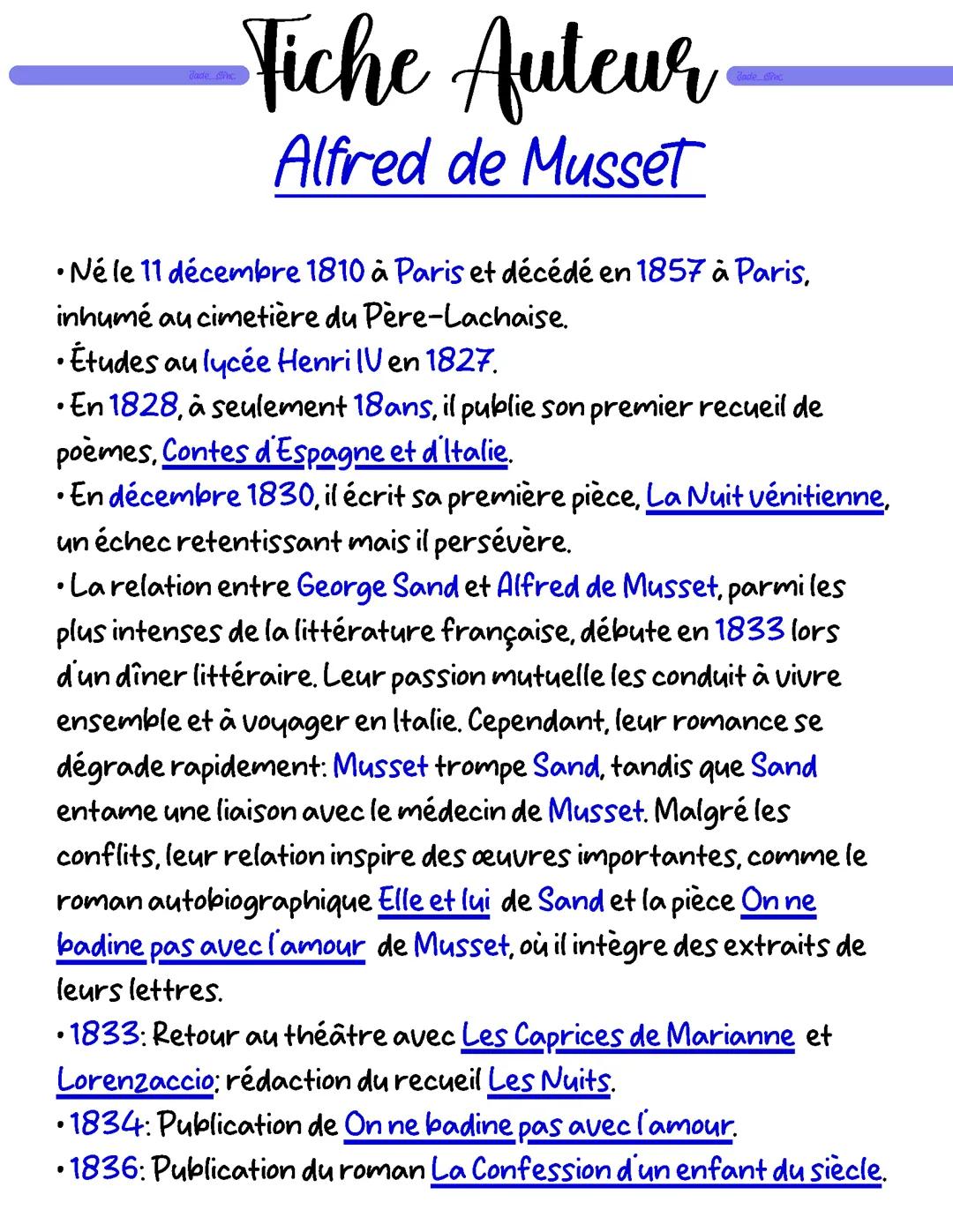 Alfred de Musset