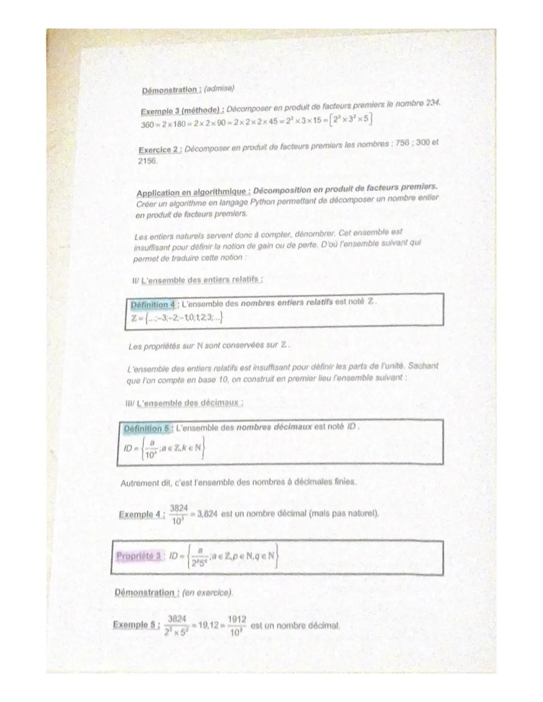 Chapitre I: Ensembles de nombres
Introduction historique :
Au fil de l'histoire, les mathématiciens ont progressivement pris conscience
qu'i