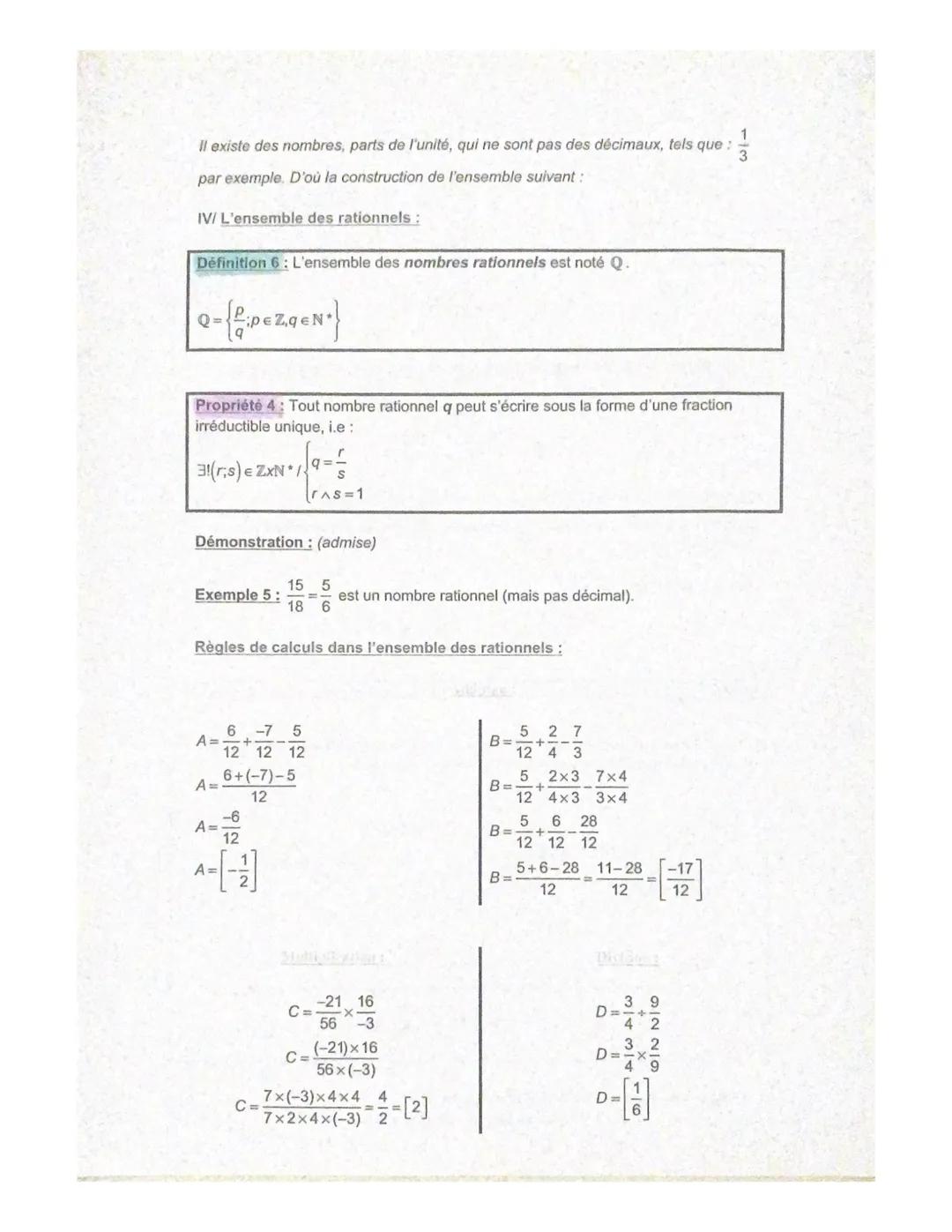 Chapitre I: Ensembles de nombres
Introduction historique :
Au fil de l'histoire, les mathématiciens ont progressivement pris conscience
qu'i