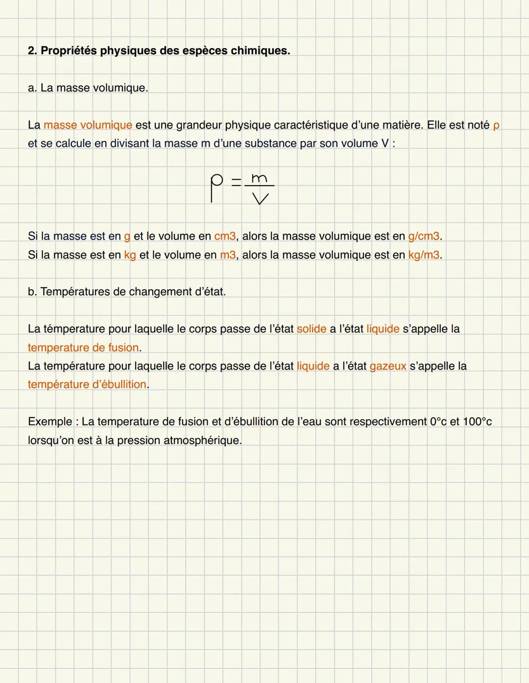 Thème: Constitution et transformation de la
matière.
Chapitre 1: Corps purs et mélanges.
1.Corps purs et mélanges.
a. Corps pur.
Un corps pu