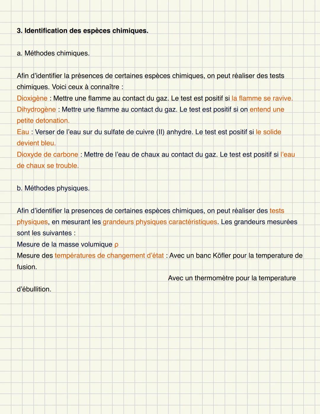 Thème: Constitution et transformation de la
matière.
Chapitre 1: Corps purs et mélanges.
1.Corps purs et mélanges.
a. Corps pur.
Un corps pu