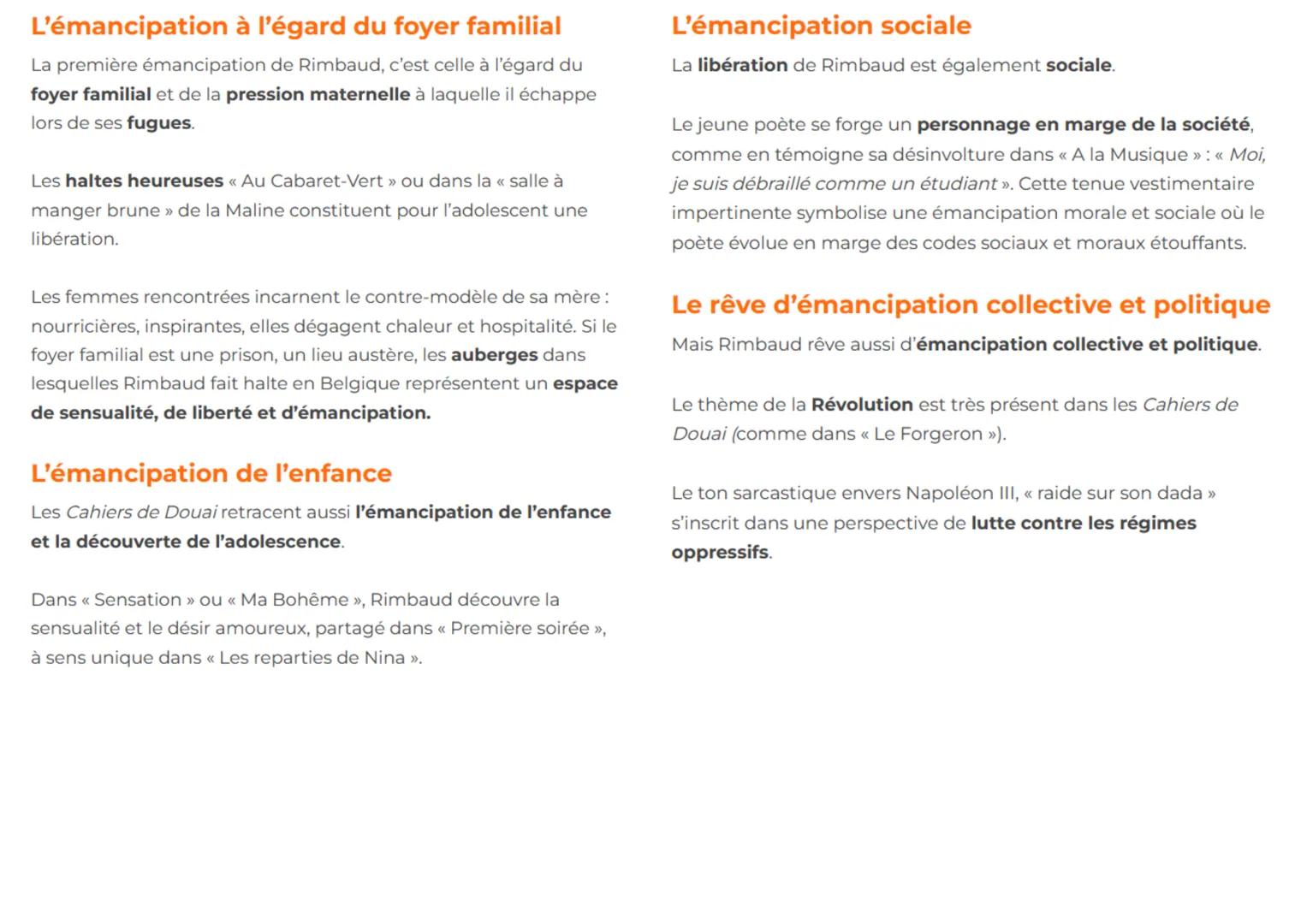 # La Nature
La nature est l'occasion pour Rimbaud d'une rencontre sensuelle
avec le monde, d'où l'important champ lexical de la perception,