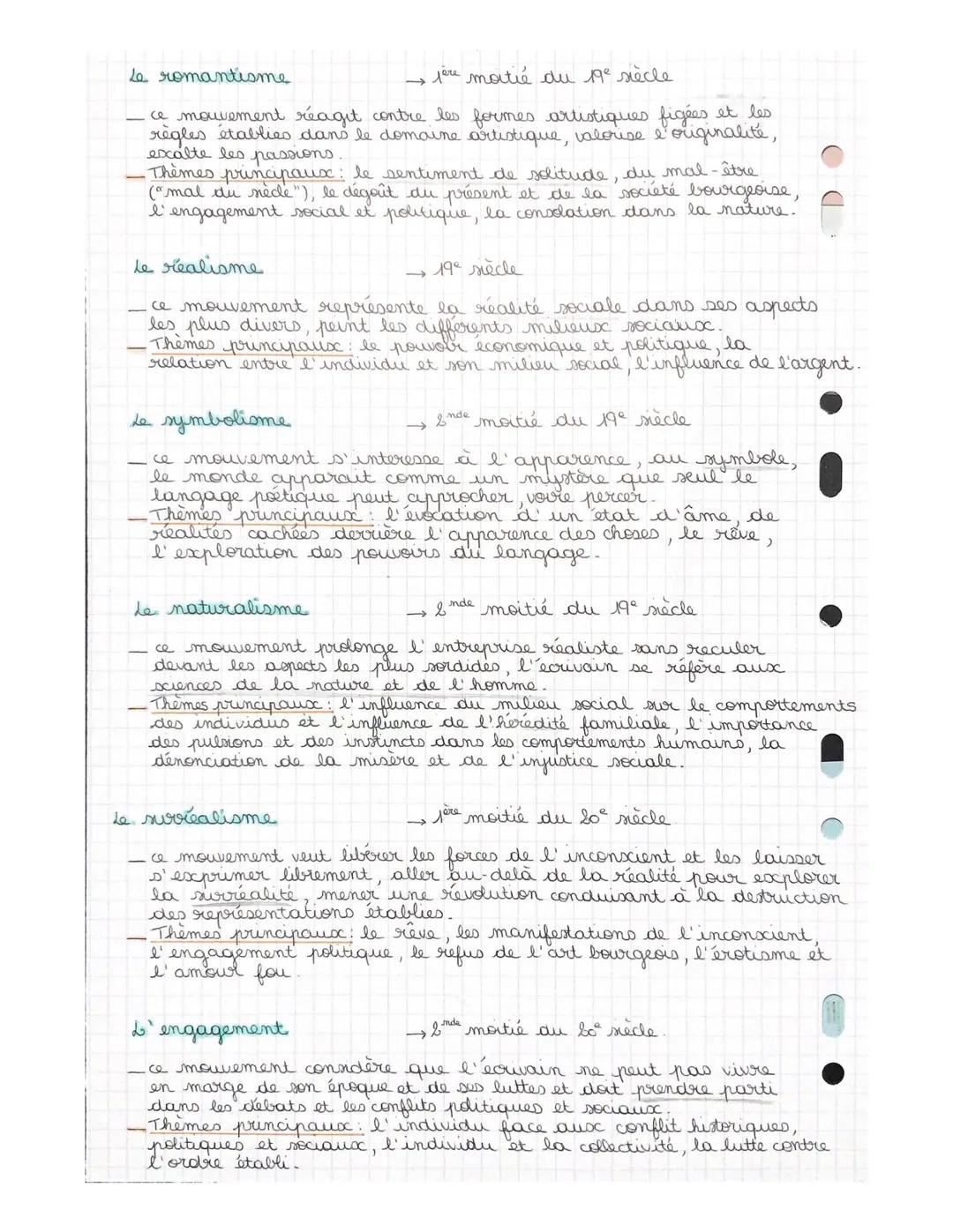 Les
Почке
ments
Littéraires.
L'humanisme
16 siecle
- ce mouvement place l'homme au centre de la
pensée, a confiance dans la raison humaine,