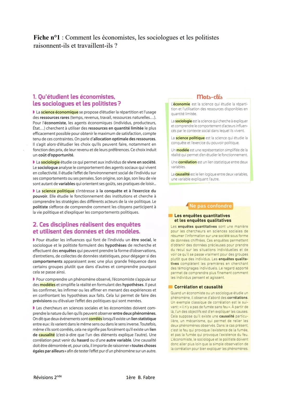 Comment les économistes, les sociologues et les politistes raisonnent-ils et travaillent-ils ?