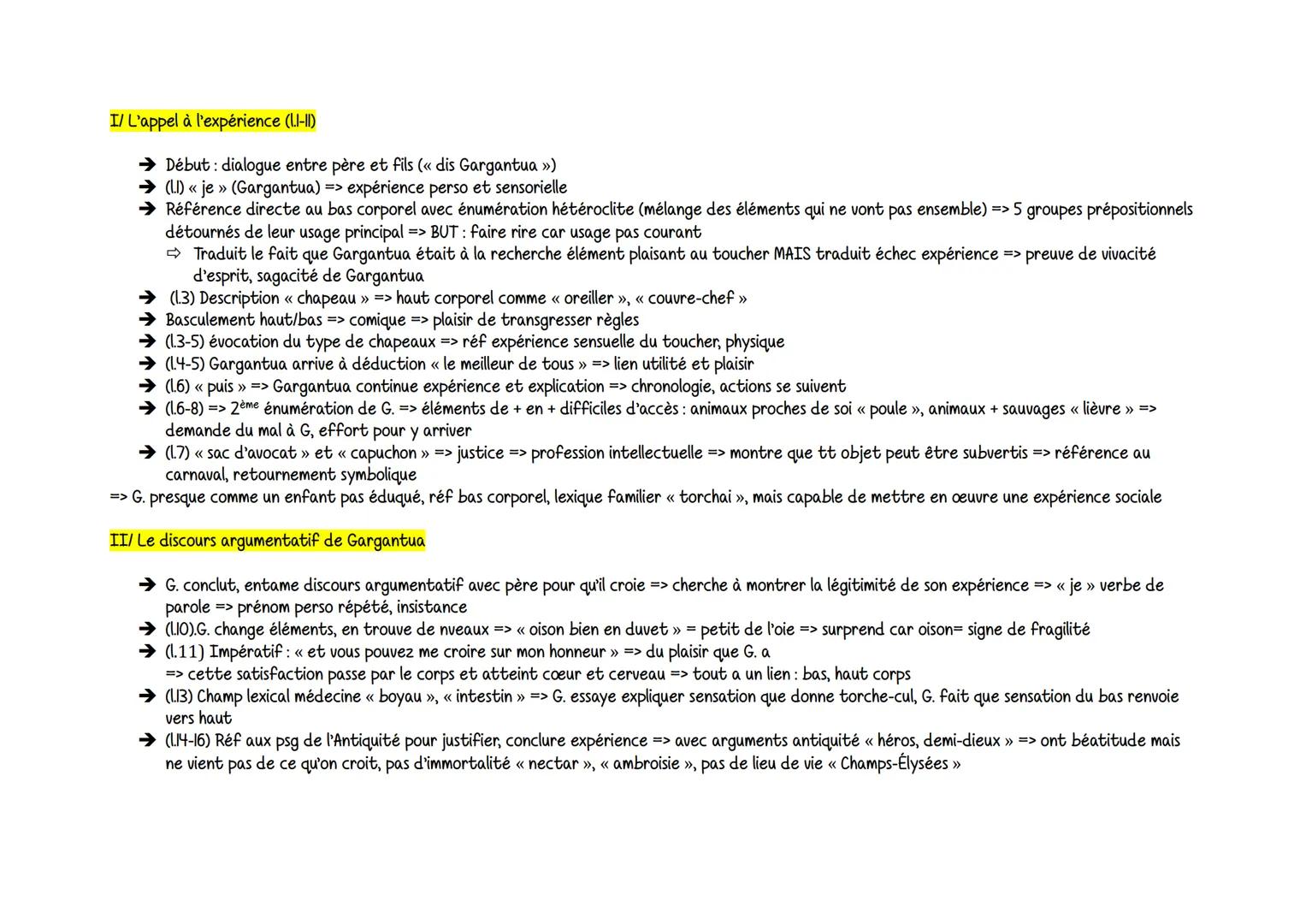 SEQUENCE 3
LL n° 2
OI: Littératures d'idées
RABELAIS, Gargantua, 1534, édº de 1542
L'invention d'un torche-cul (chapitre 13)
- Je me torch