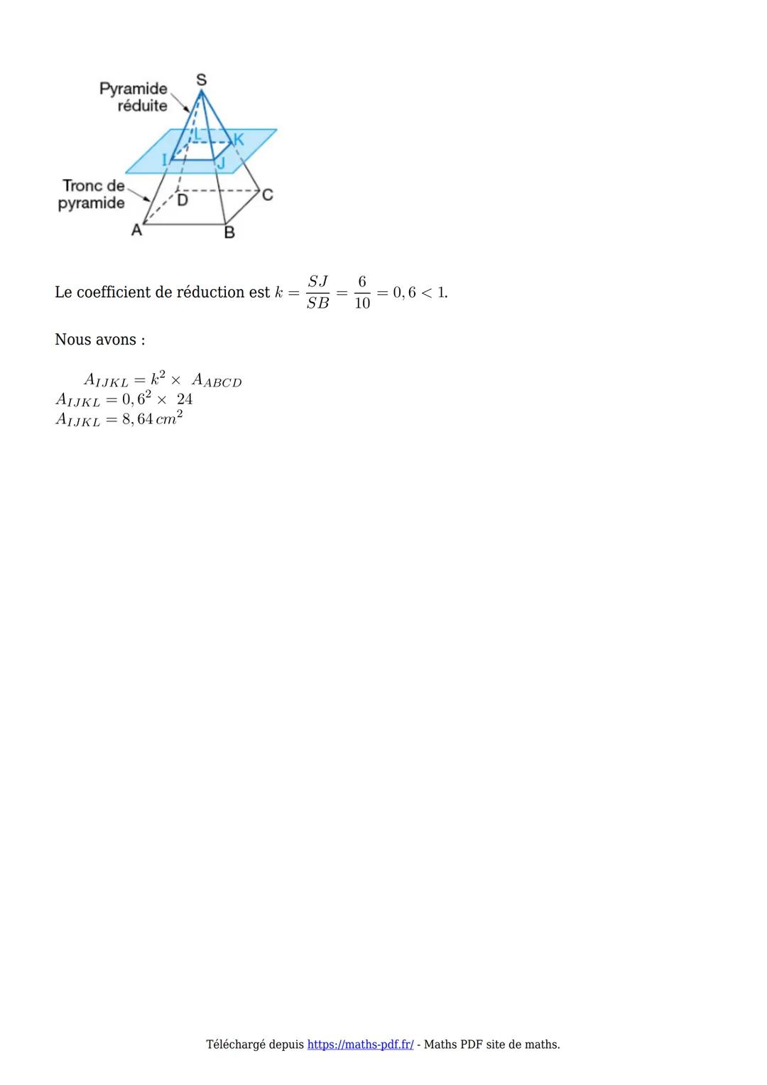 Cours de maths en 3ème
Maths-PDF
Greer, telecharger Imprimer en POP
Volumes et sections de solides
En géométrie, une coupe transversale est