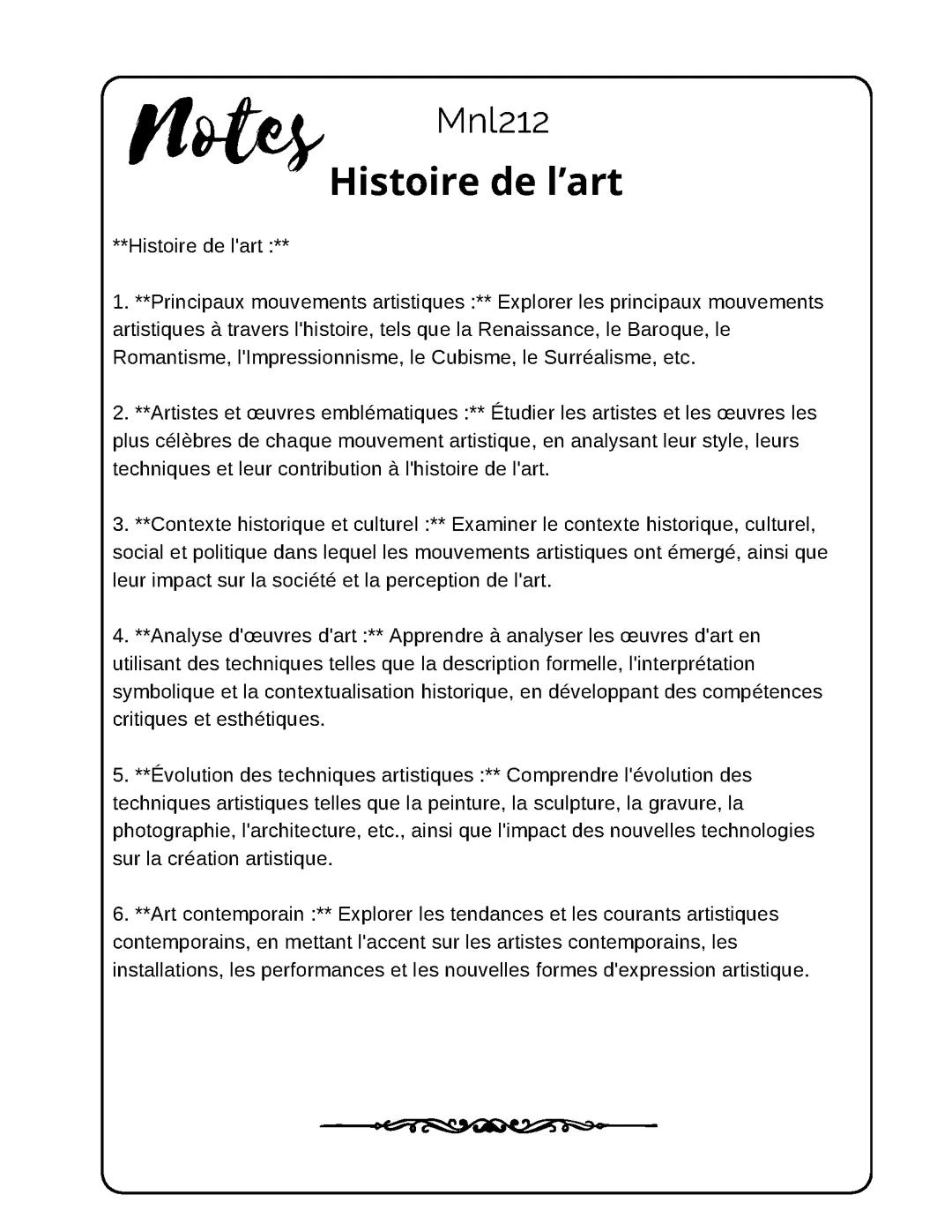 Histoire de l’art