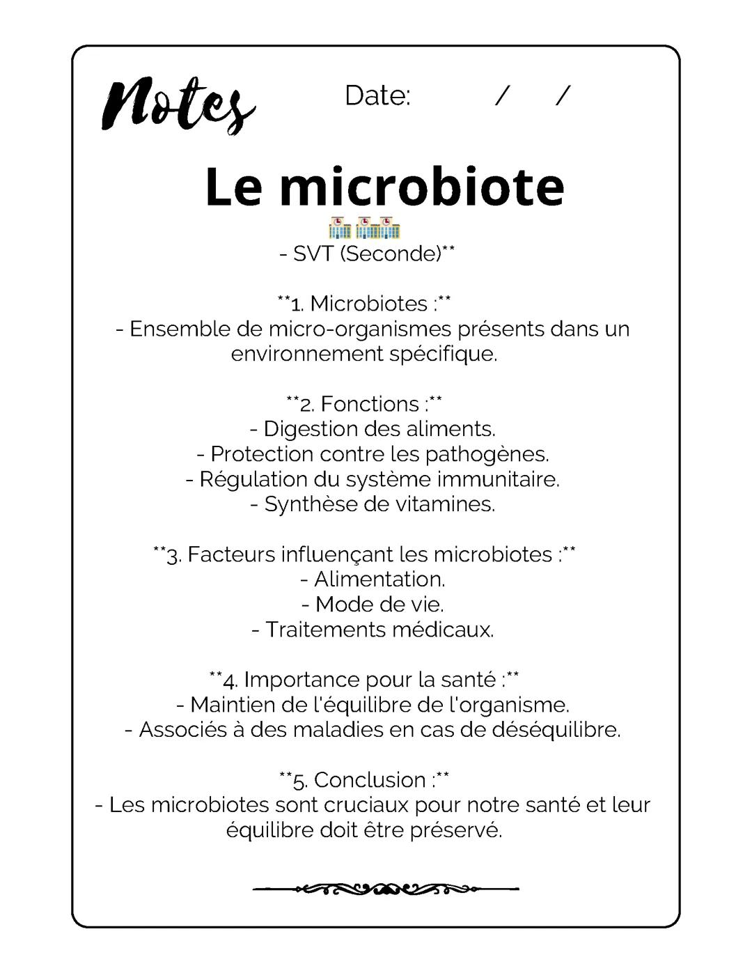 Le microbiote