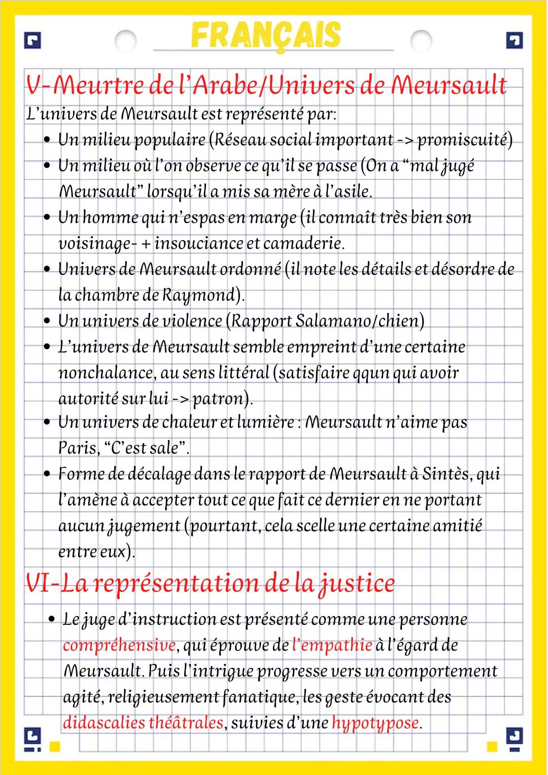 # FRANÇAIS
fiche de révision:
LÉtranger
I-Présentation et Résumé
• L'Étranger est un roman d'Albert Camus, publié en 1942 chez
Gallimard.