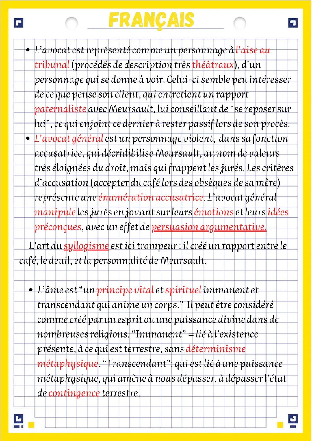 # FRANÇAIS
fiche de révision:
LÉtranger
I-Présentation et Résumé
• L'Étranger est un roman d'Albert Camus, publié en 1942 chez
Gallimard.