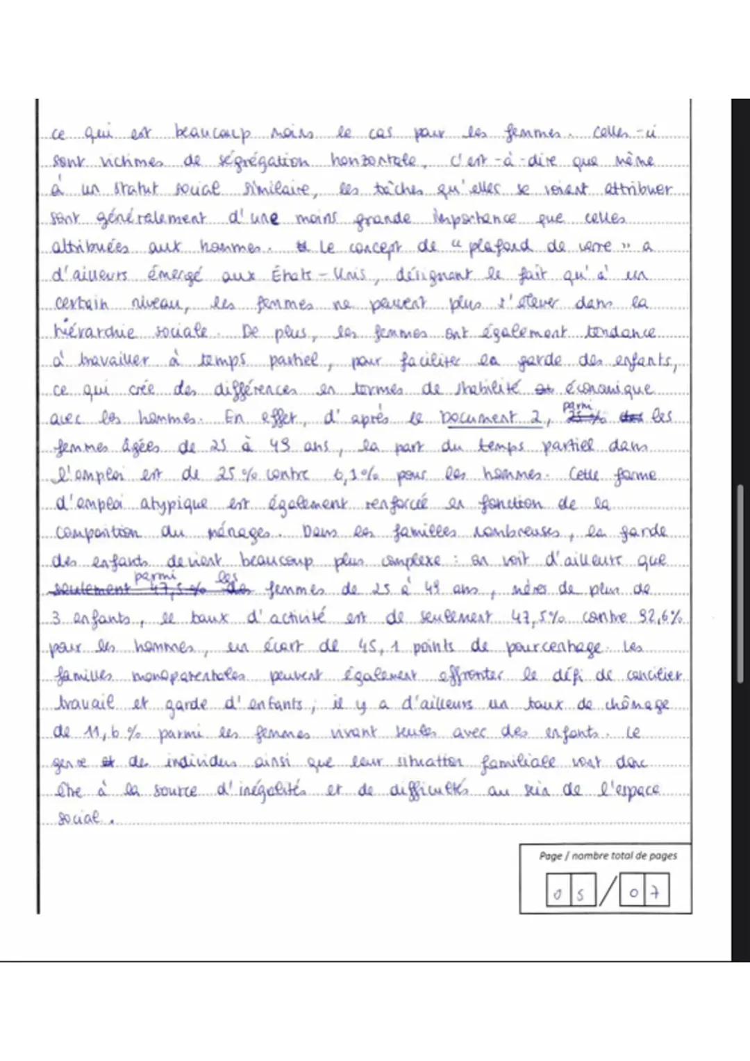 la usion de la structure sociale, c'est-à-dire la répartition.
de la population en différents groupes sociaux dans un tramps..
donné, a beau